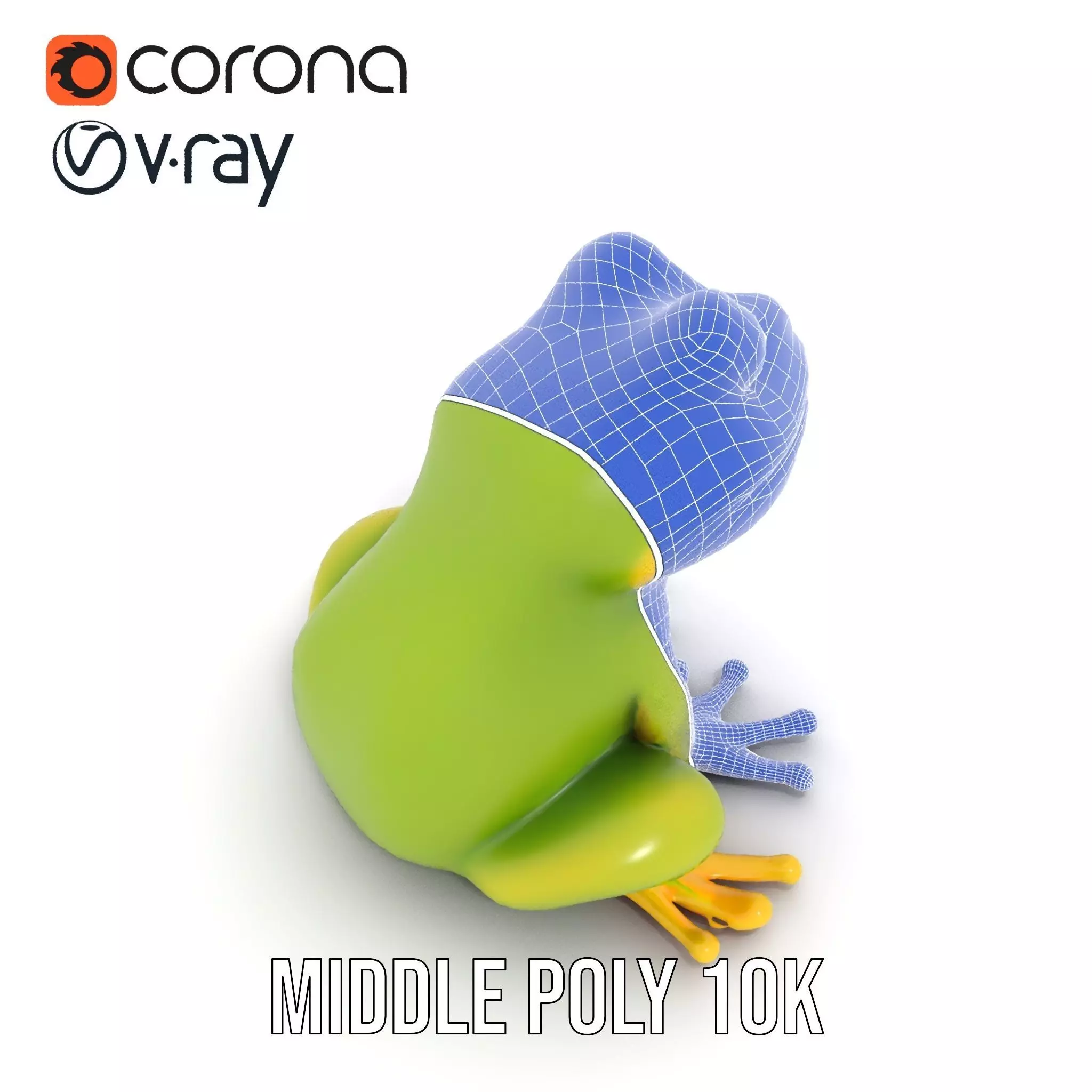 Vibrant Frog Character model pack Low-poly 3D model_29