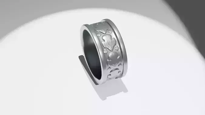 Lily Blossom Ring  3D print model