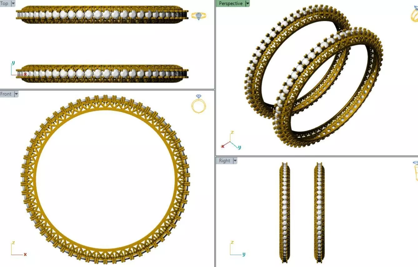 Eternal Grace Bangles 3D print model_2