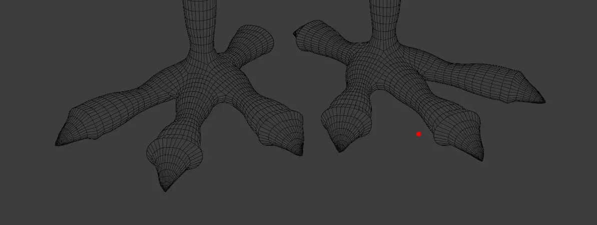 Funny 3D Rooster Character Low-poly 3D model_8