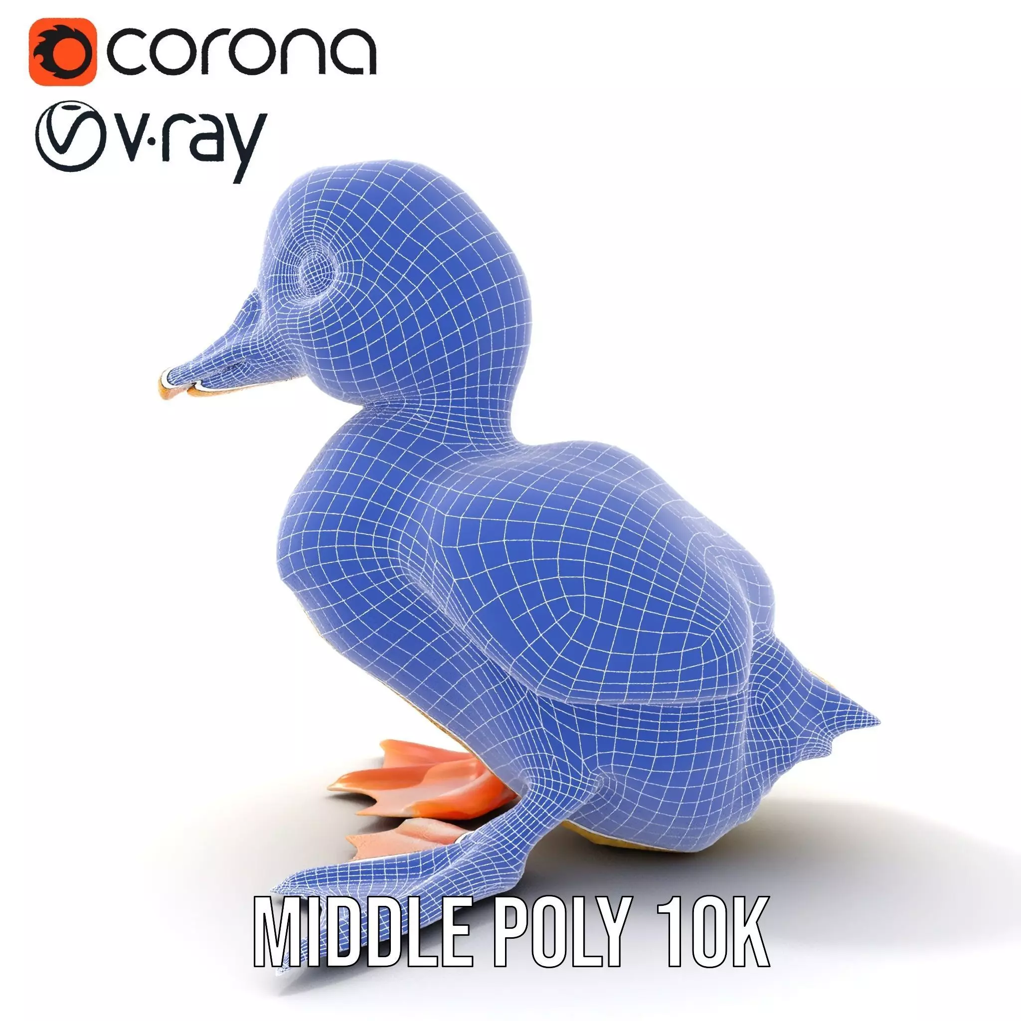 Cute Duckling model pack Low-poly 3D model_25