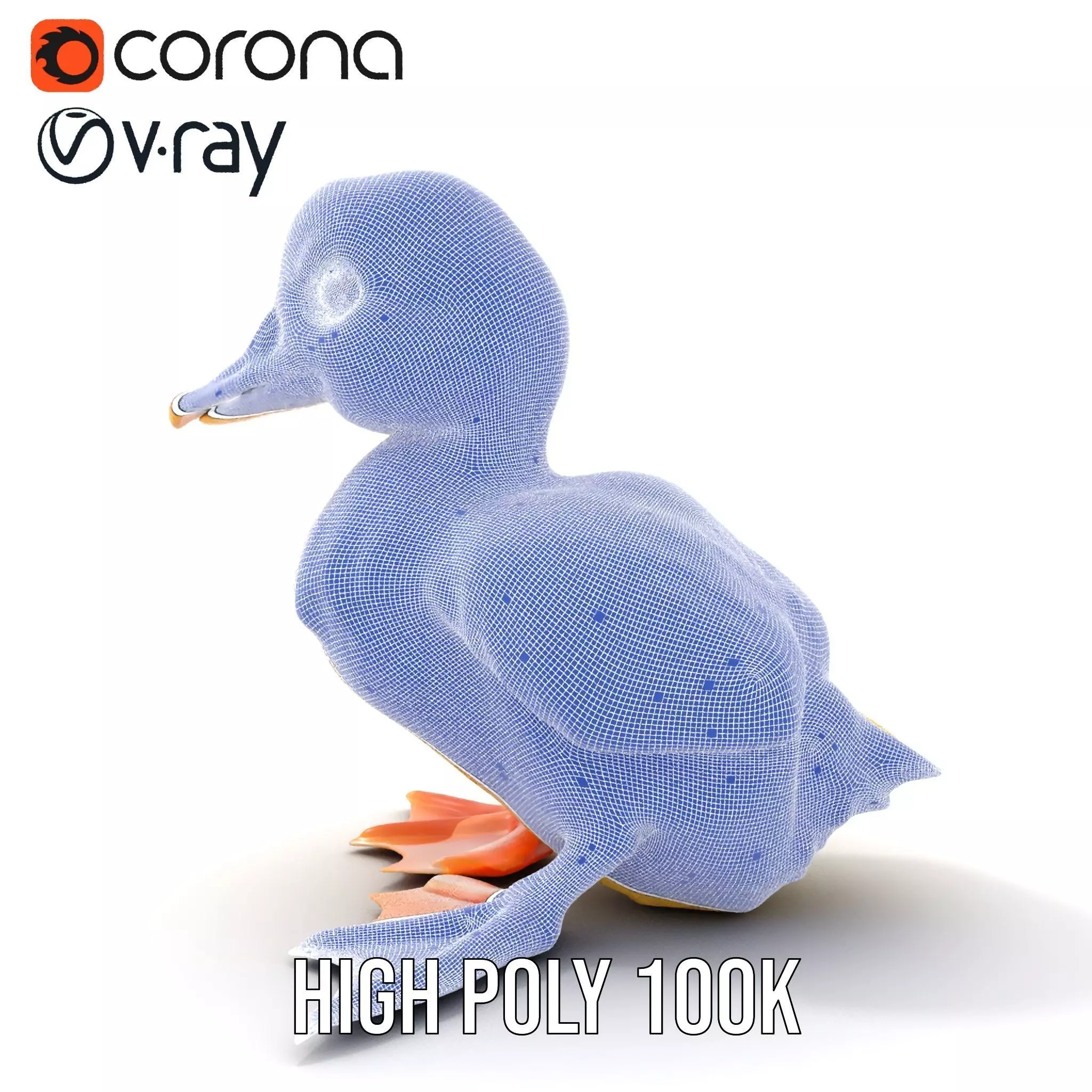 Cute Duckling model pack Low-poly 3D model_34