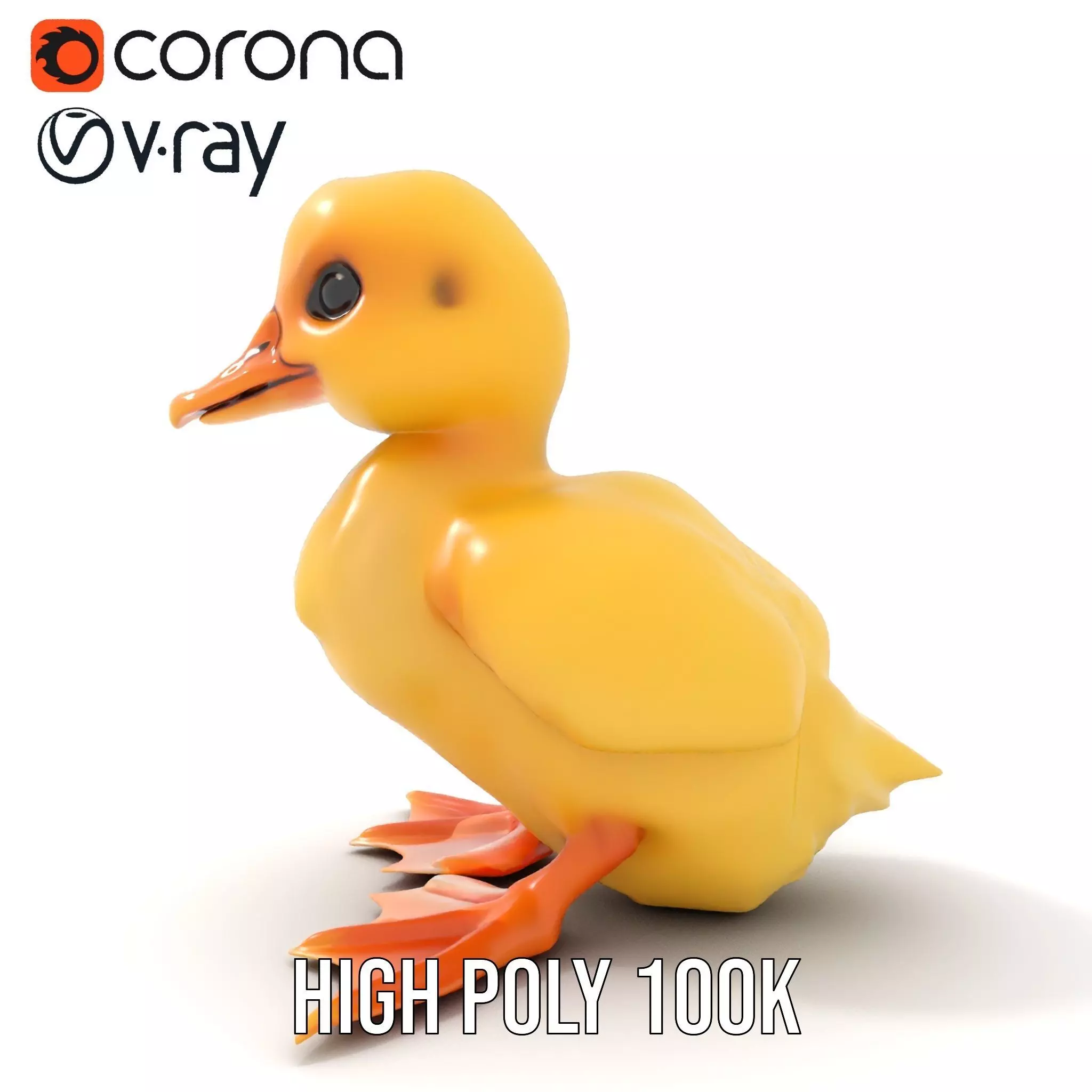 Cute Duckling model pack Low-poly 3D model_21