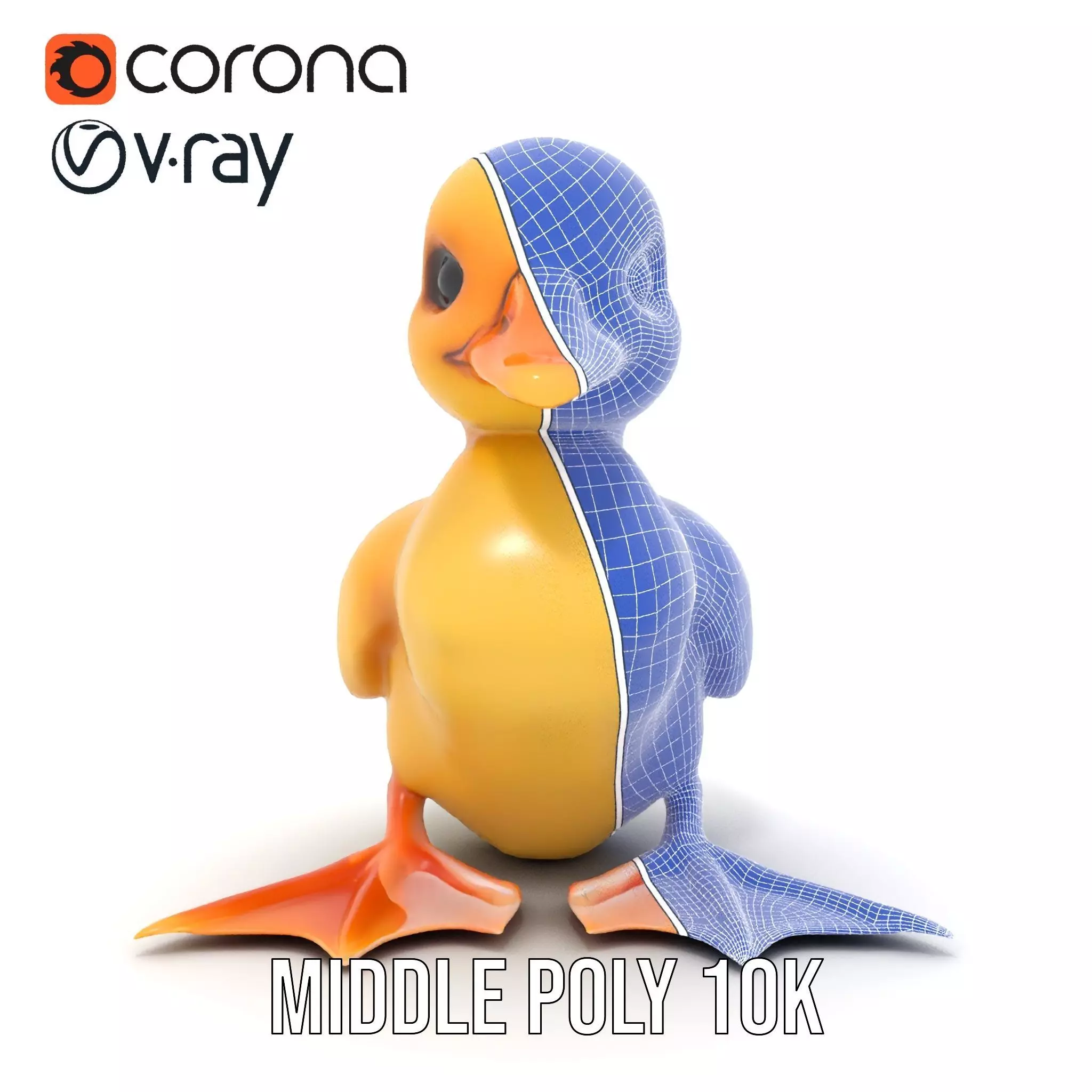 Cute Duckling model pack Low-poly 3D model_29