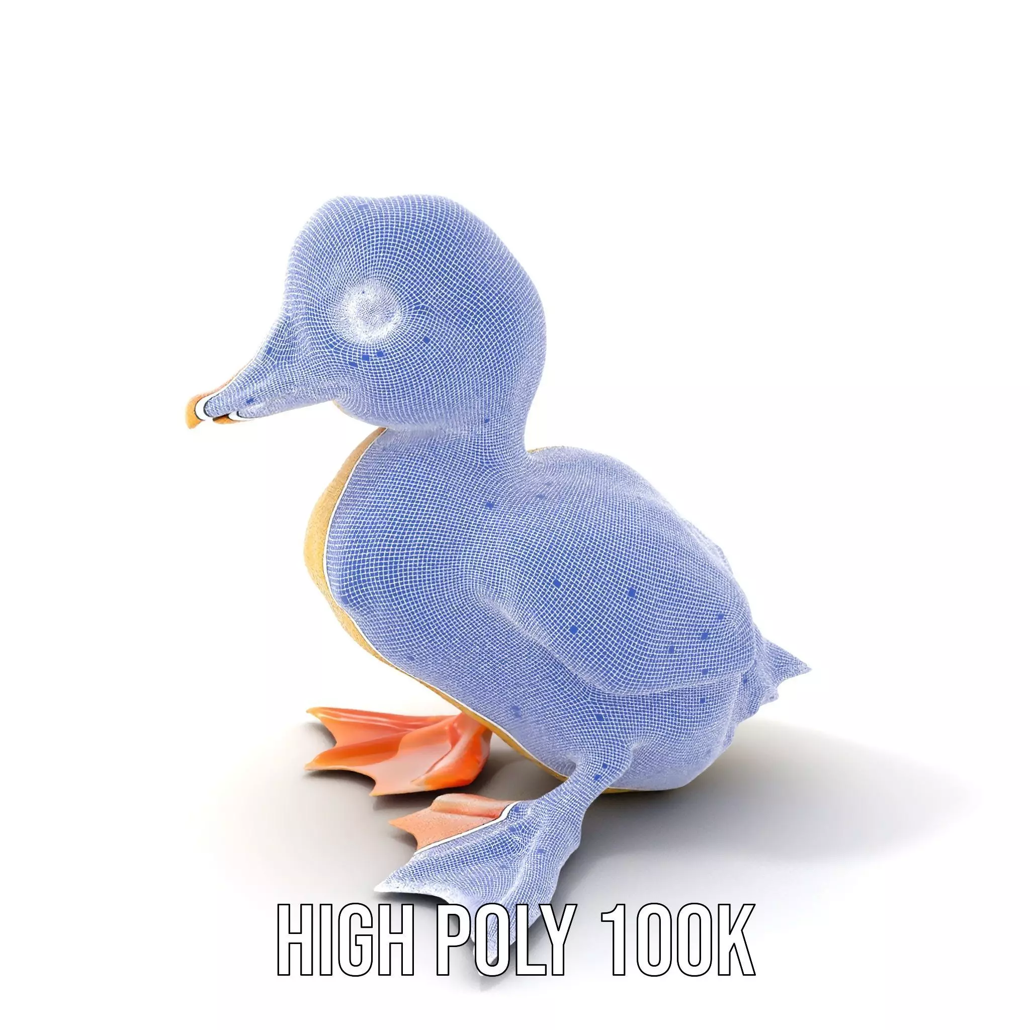 Cute Duckling model pack Low-poly 3D model_4