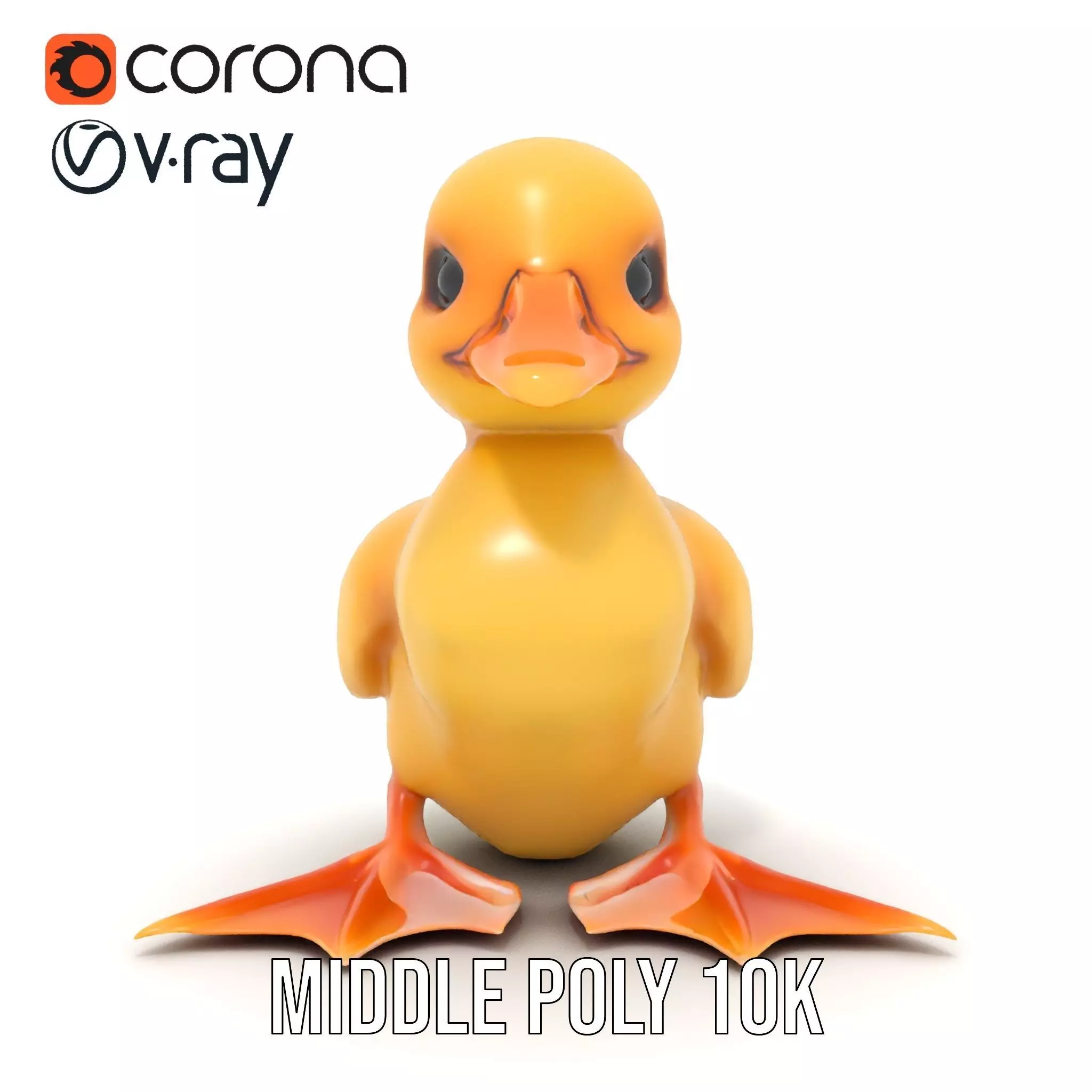 Cute Duckling model pack Low-poly 3D model_19