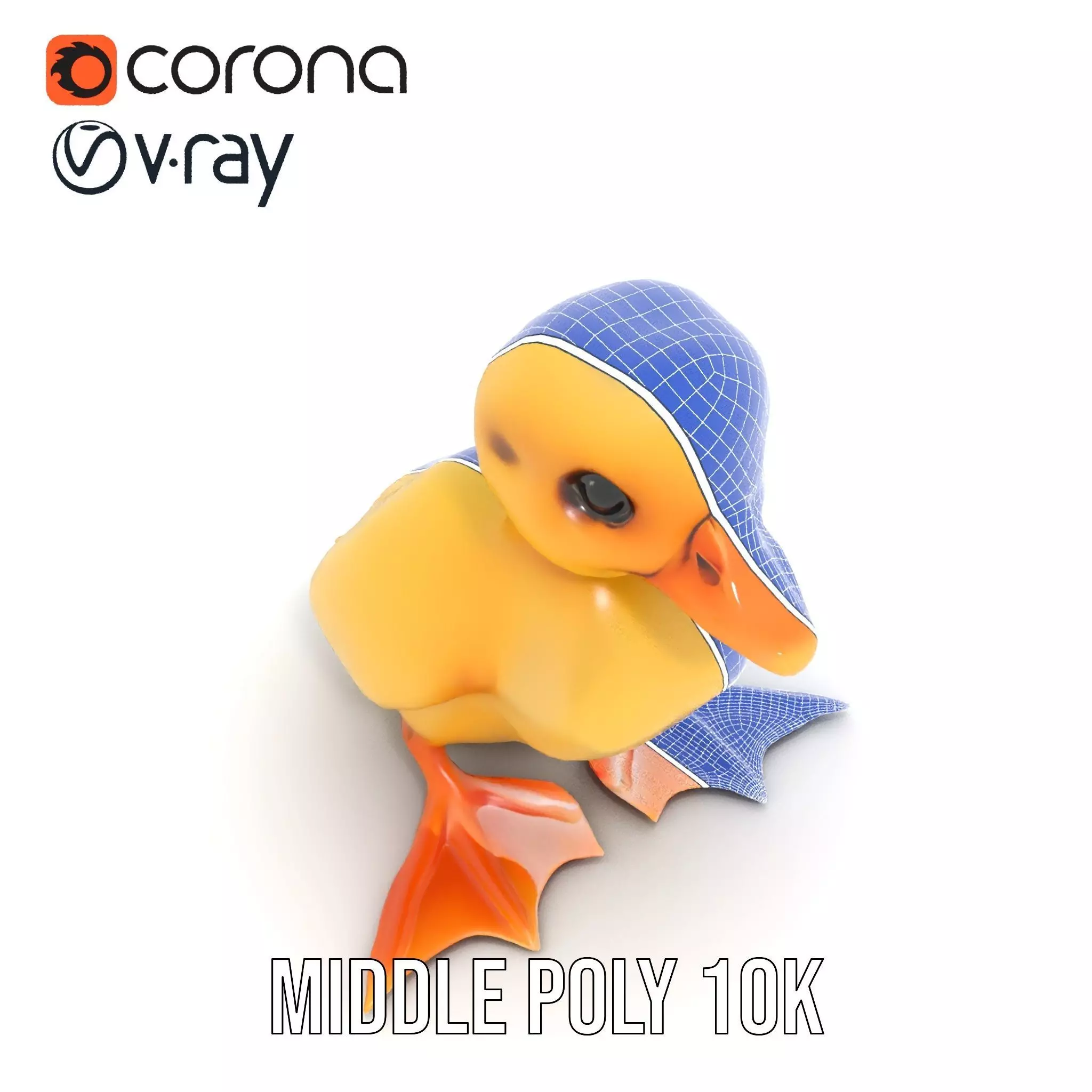 Cute Duckling model pack Low-poly 3D model_22