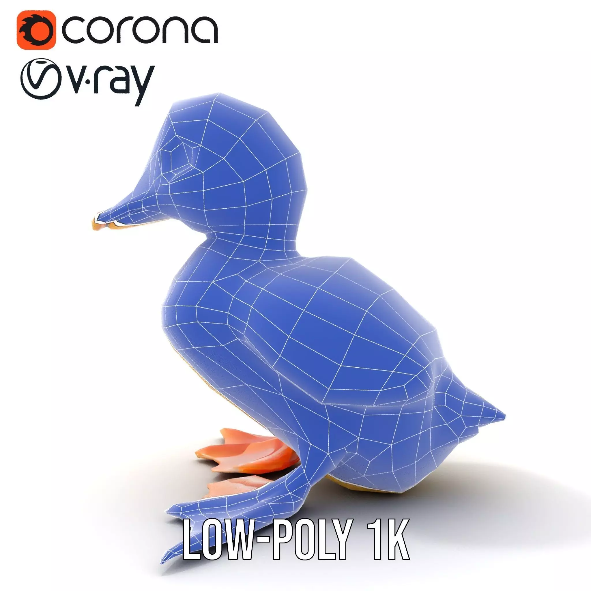 Cute Duckling model pack Low-poly 3D model_28