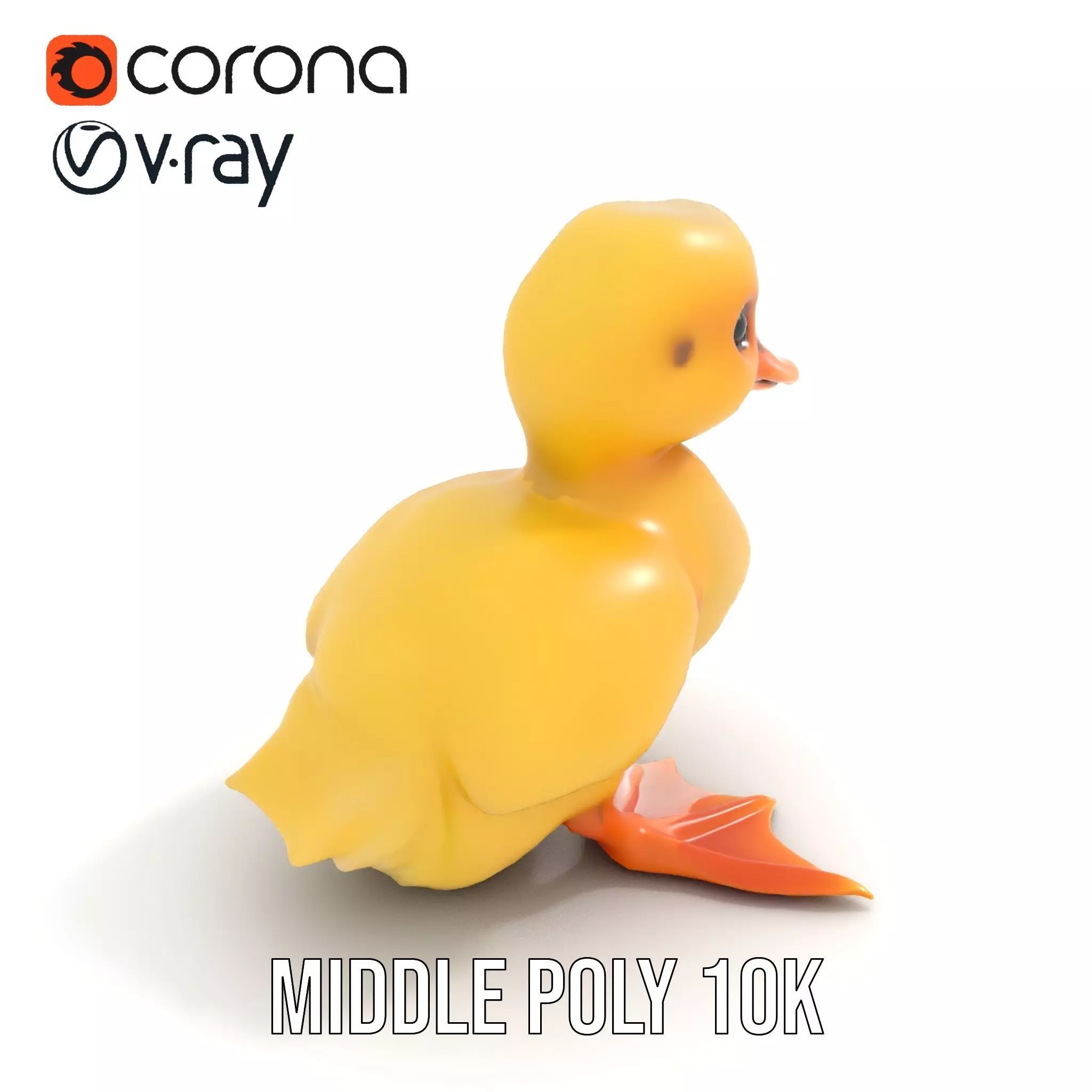 Cute Duckling model pack Low-poly 3D model_16