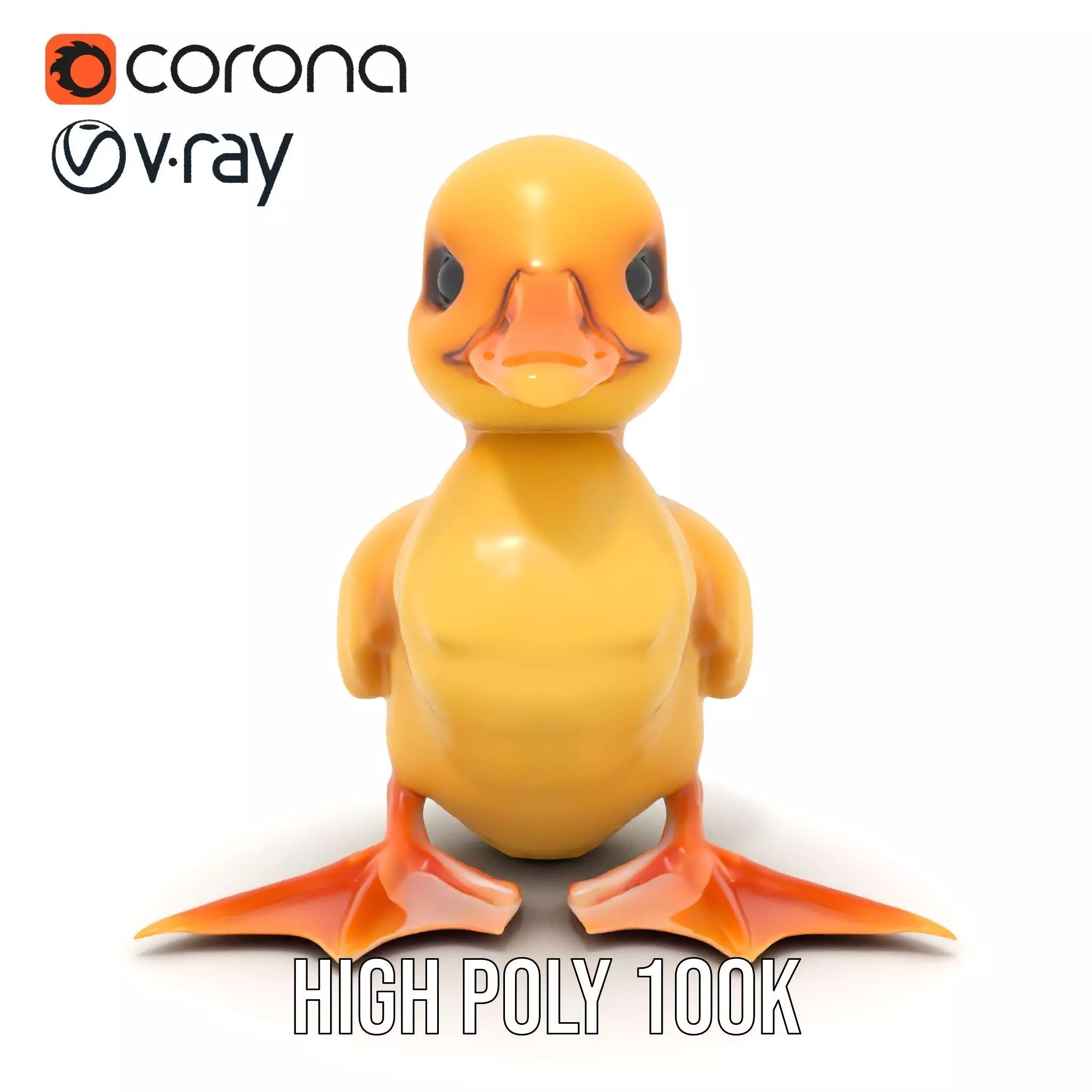 Cute Duckling model pack Low-poly 3D model_15