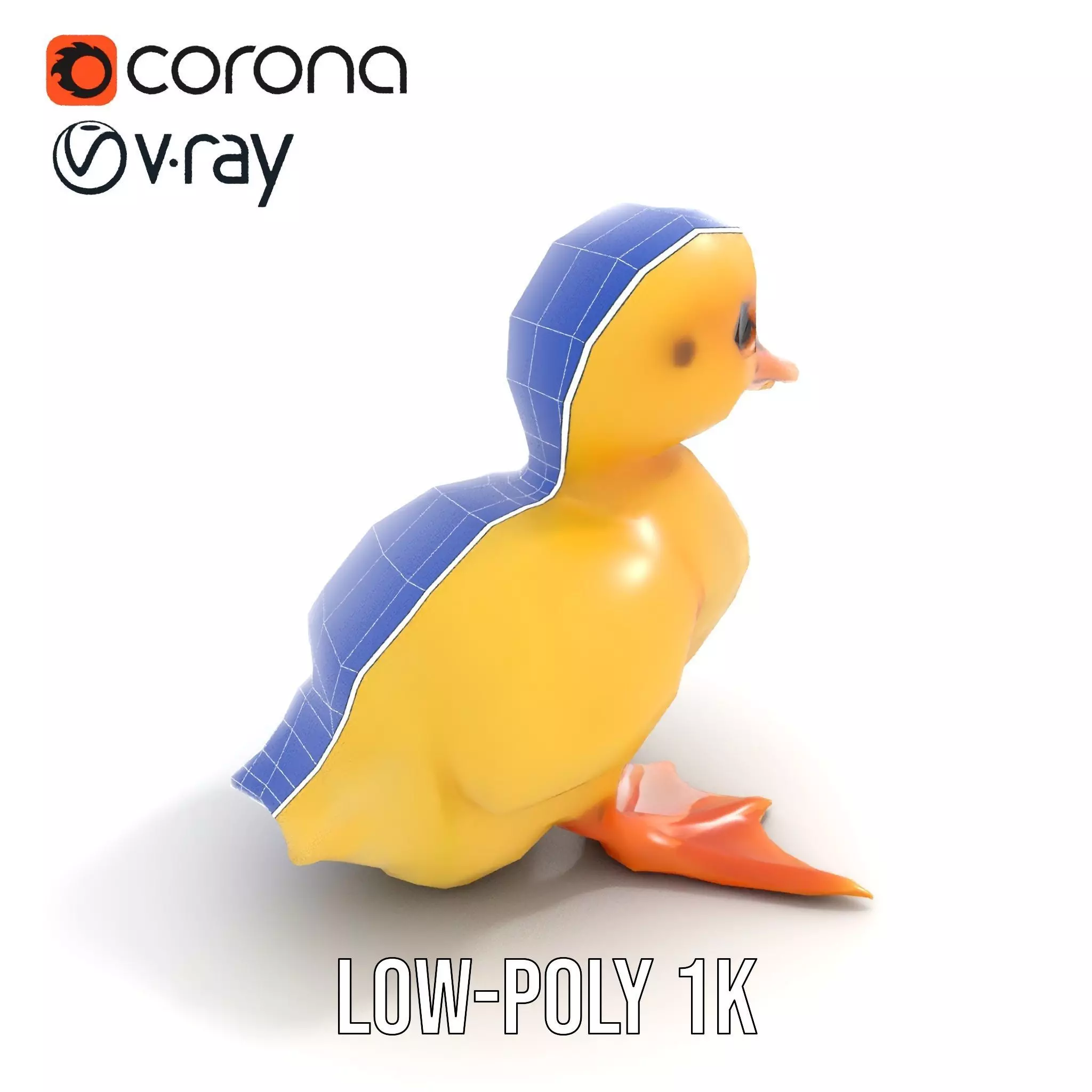 Cute Duckling model pack Low-poly 3D model_17