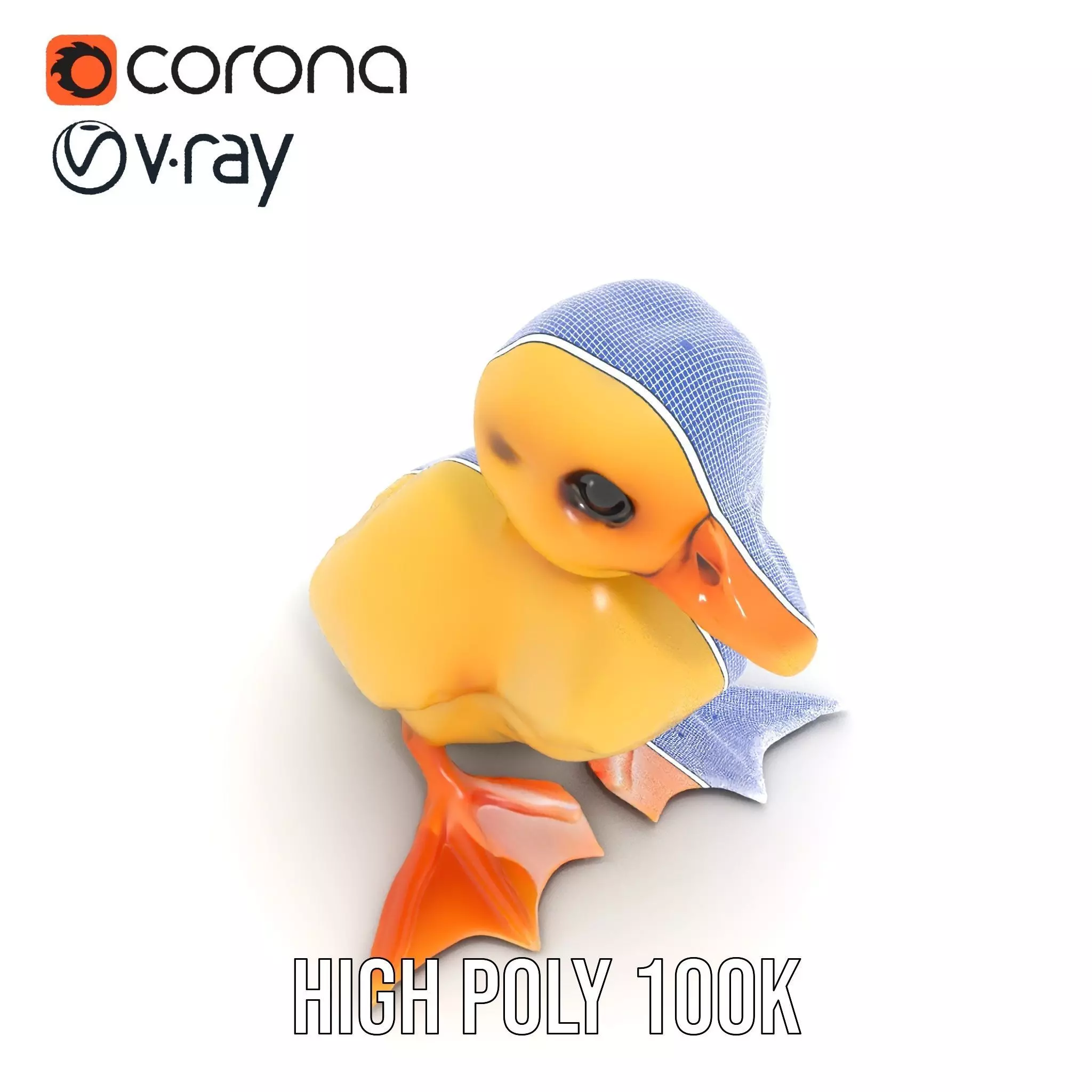 Cute Duckling model pack Low-poly 3D model_33