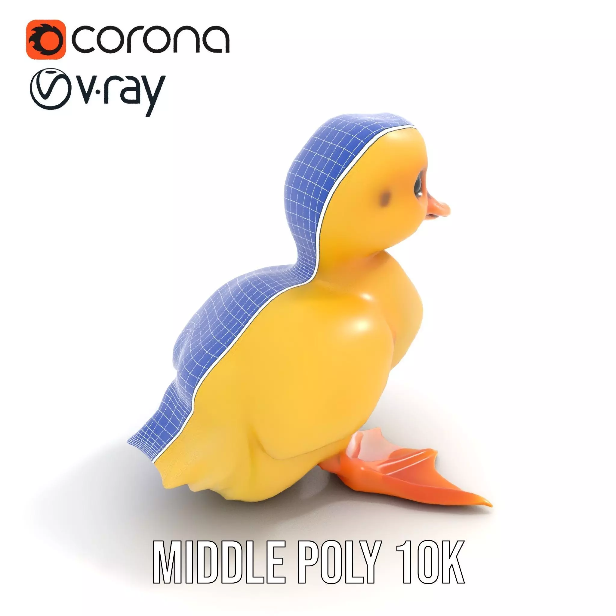 Cute Duckling model pack Low-poly 3D model_27