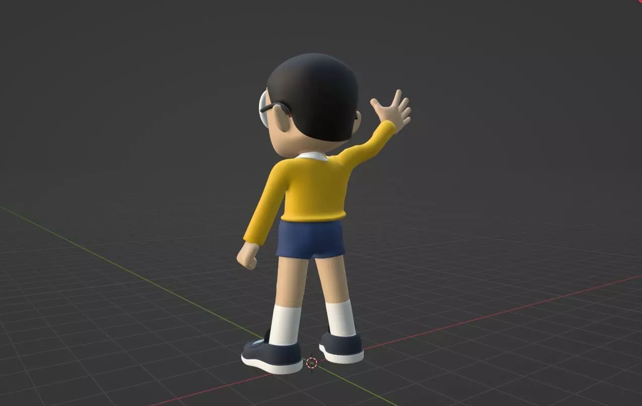 Nobita - Doraemon 3D model_6