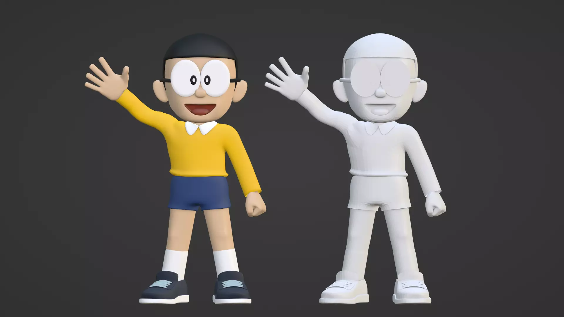 Nobita - Doraemon 3D model_16