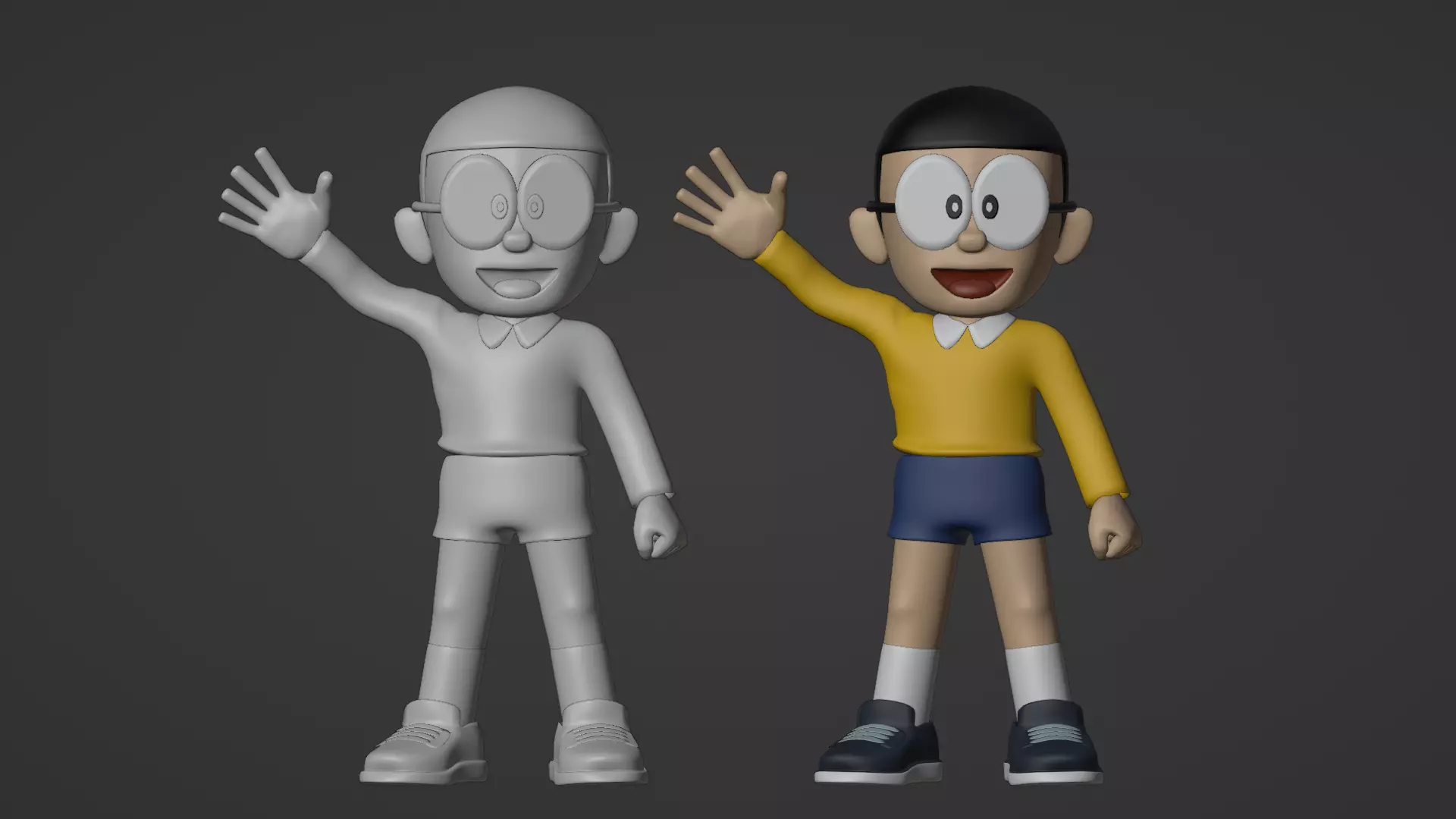 Nobita - Doraemon 3D model_18