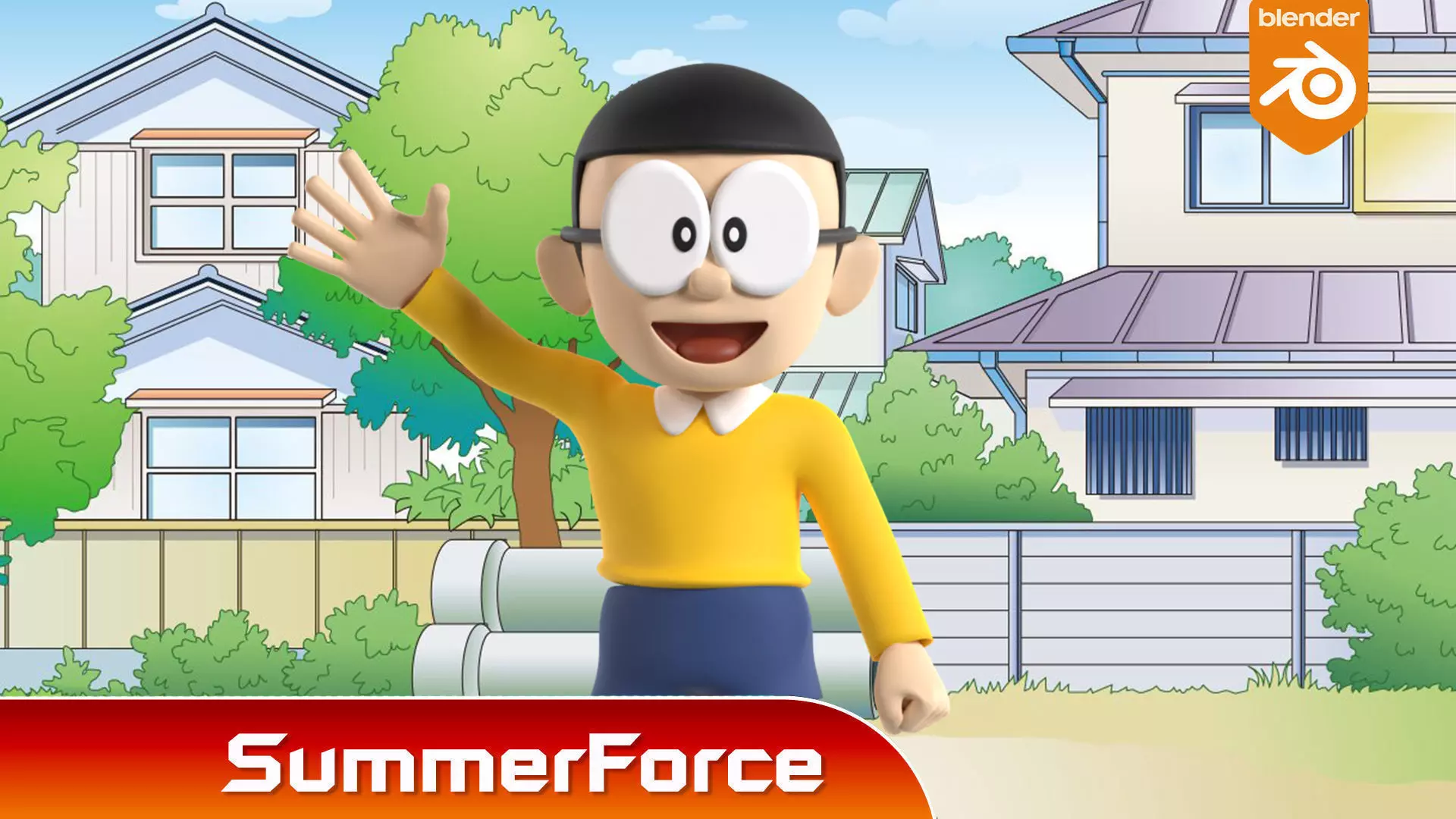 Nobita - Doraemon 3D model_1