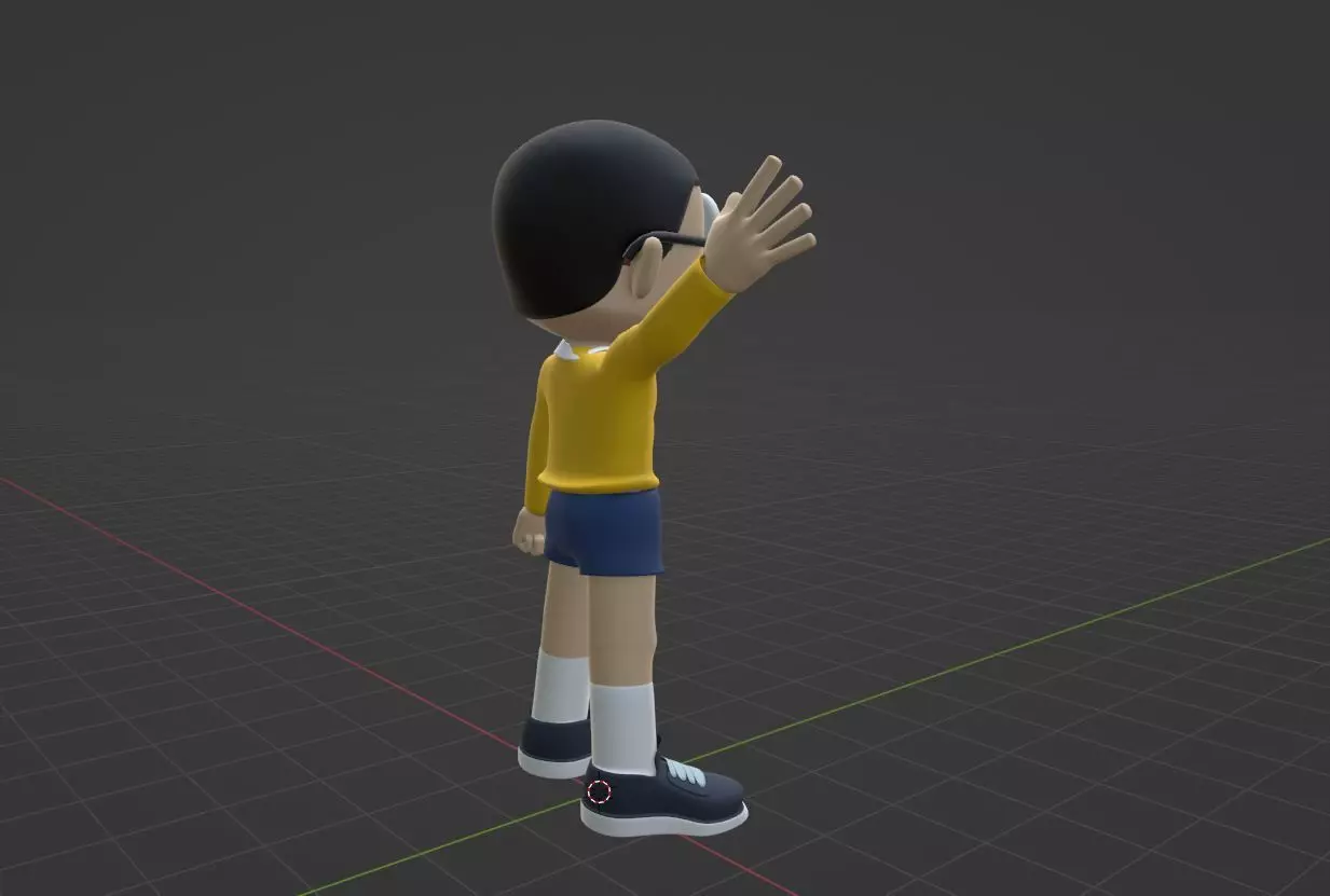 Nobita - Doraemon 3D model_7
