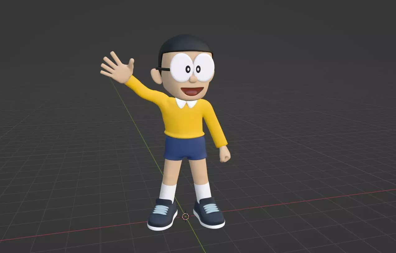 Nobita - Doraemon 3D model_4