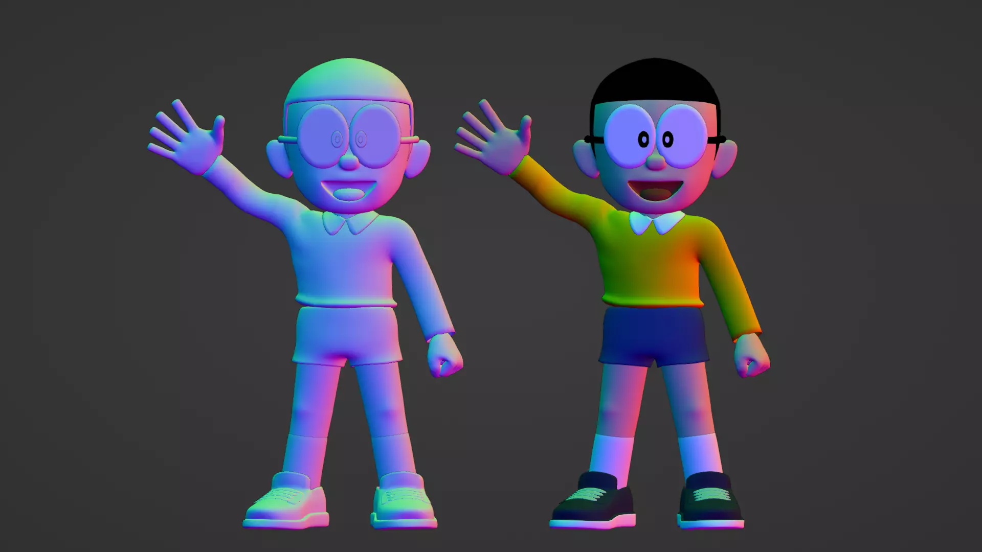 Nobita - Doraemon 3D model_21