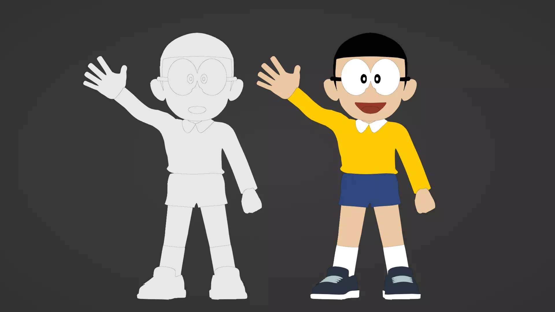 Nobita - Doraemon 3D model_22