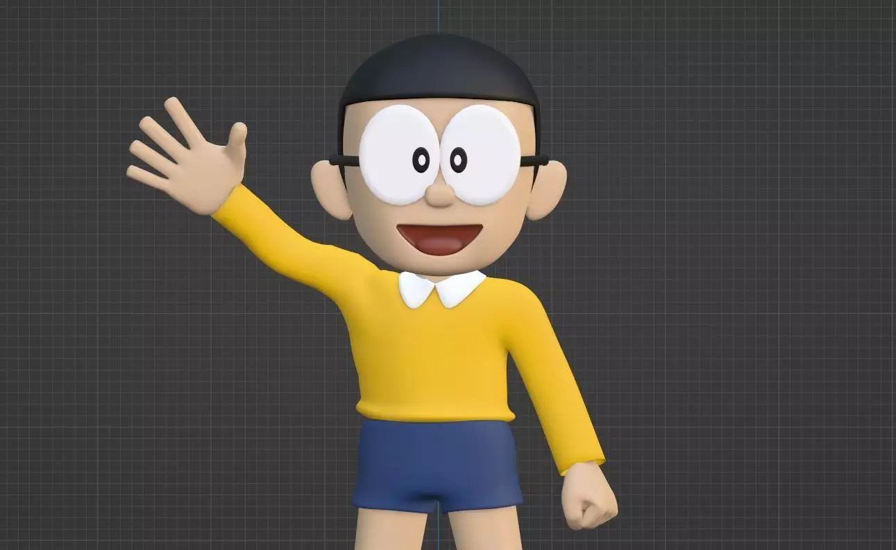 Nobita - Doraemon 3D model_8