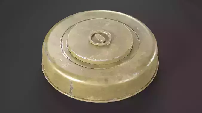 M6 Anti-Tank Mine Low-poly 3D model