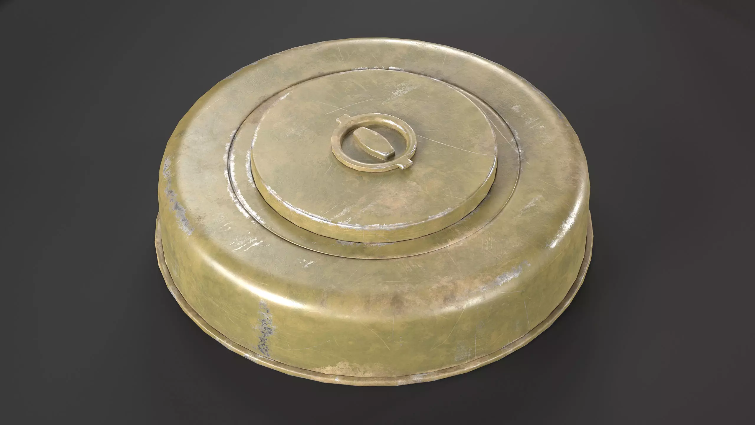 M6 Anti-Tank Mine Low-poly 3D model_0