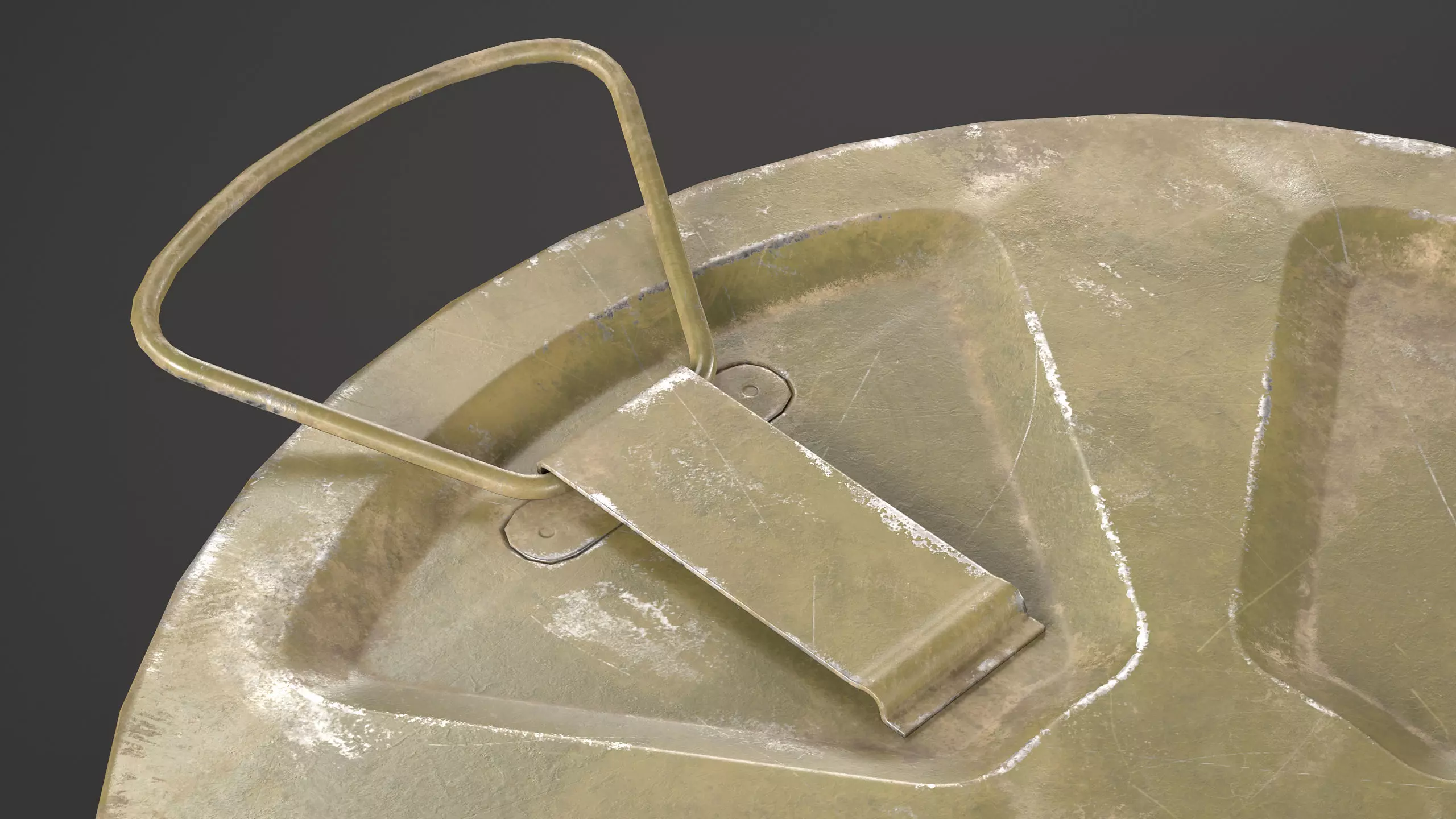 M6 Anti-Tank Mine Low-poly 3D model_8