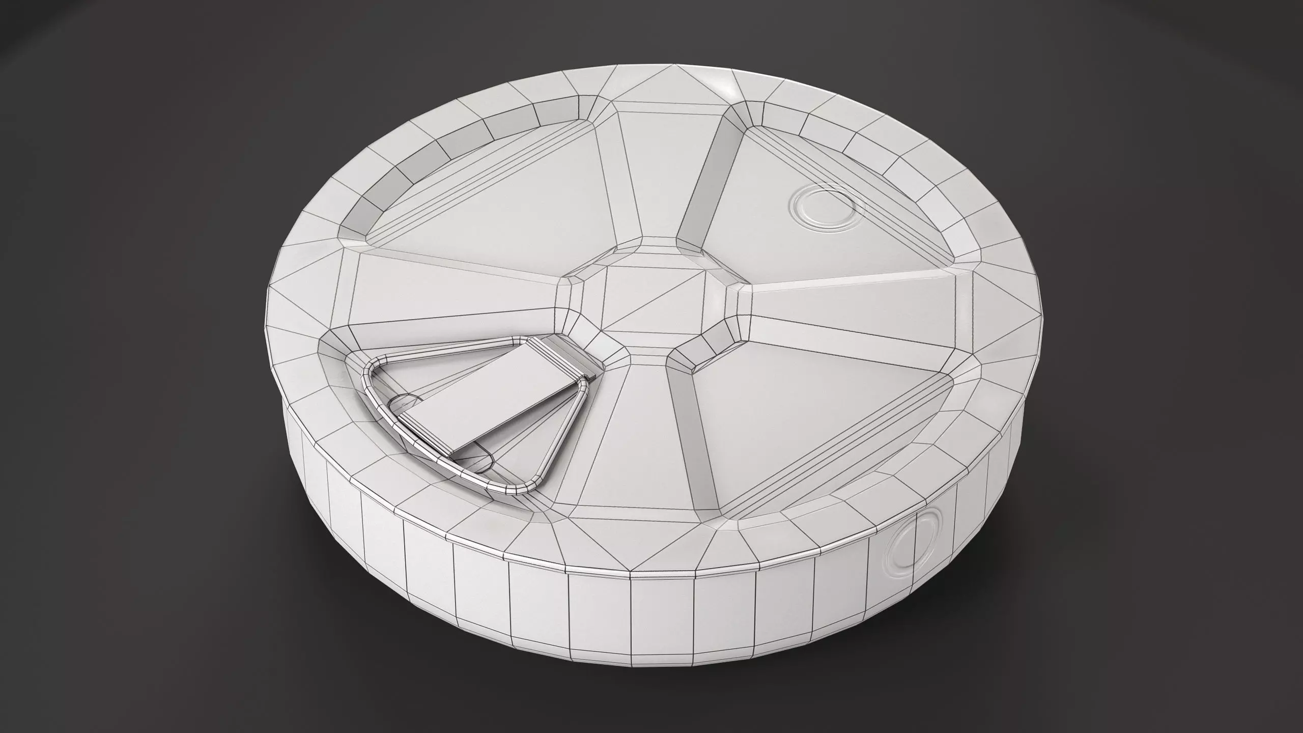 M6 Anti-Tank Mine Low-poly 3D model_3