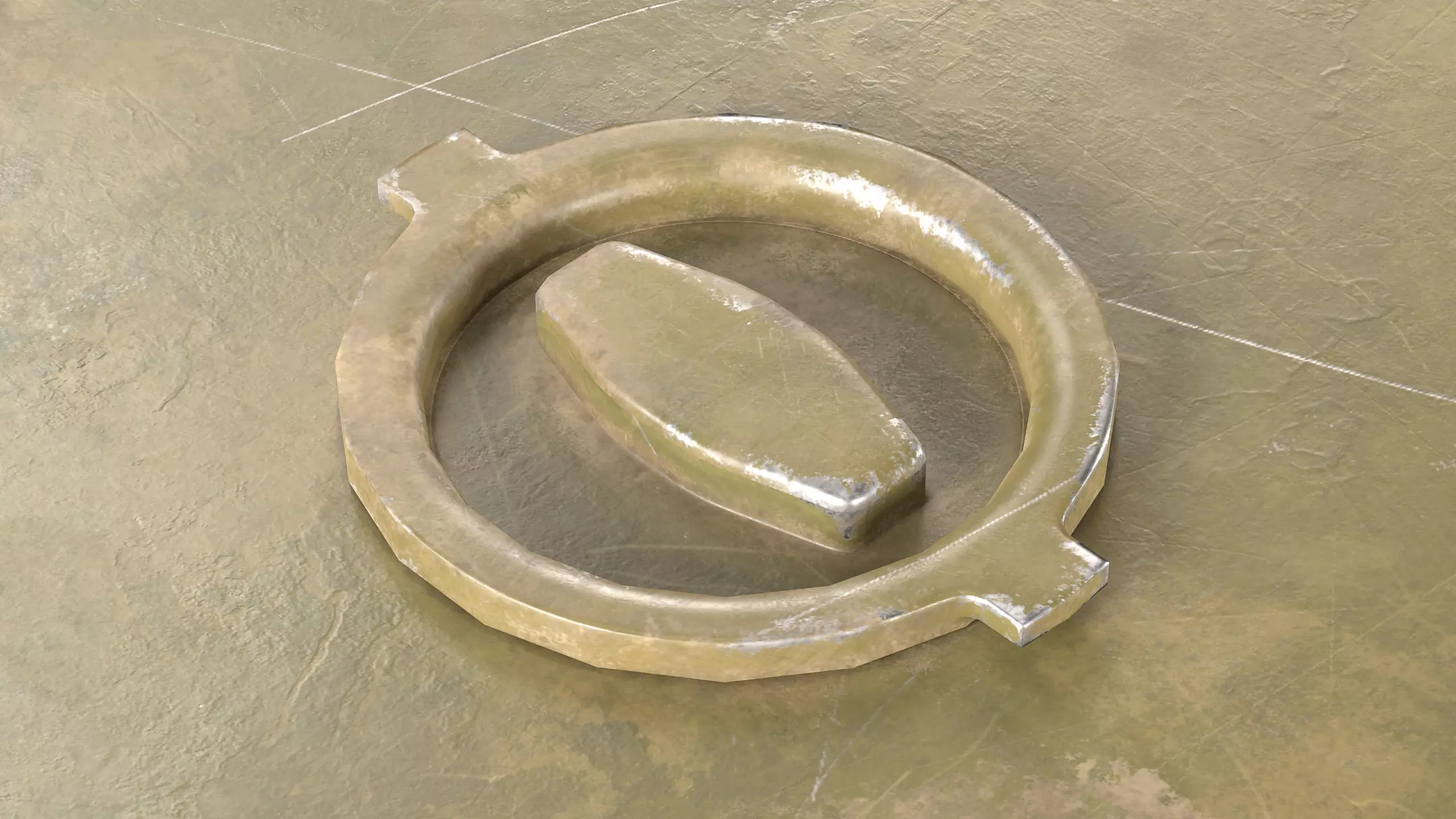 M6 Anti-Tank Mine Low-poly 3D model_9