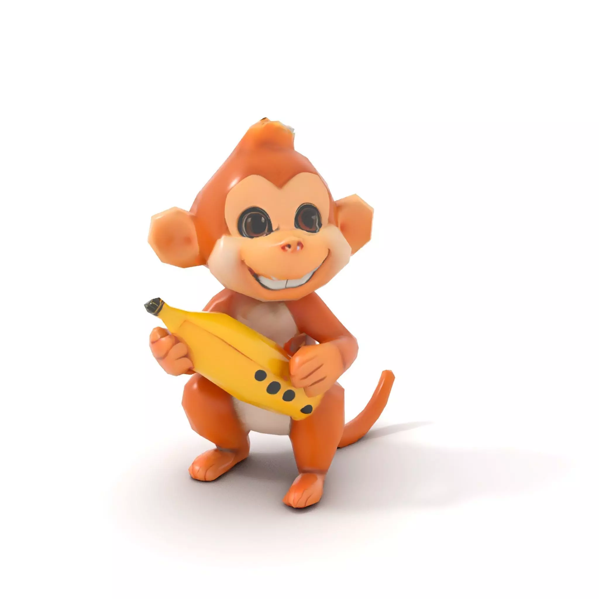 Playful Monkey Toy model pack Low-poly 3D model_17