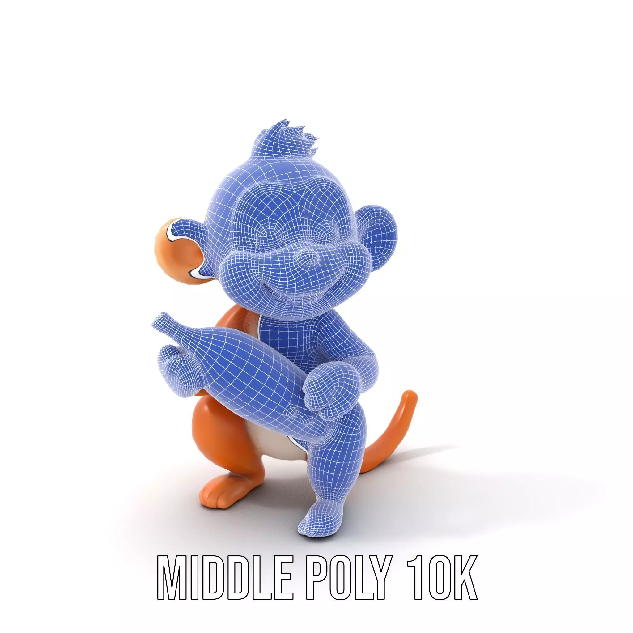 Playful Monkey Toy model pack Low-poly 3D model_24