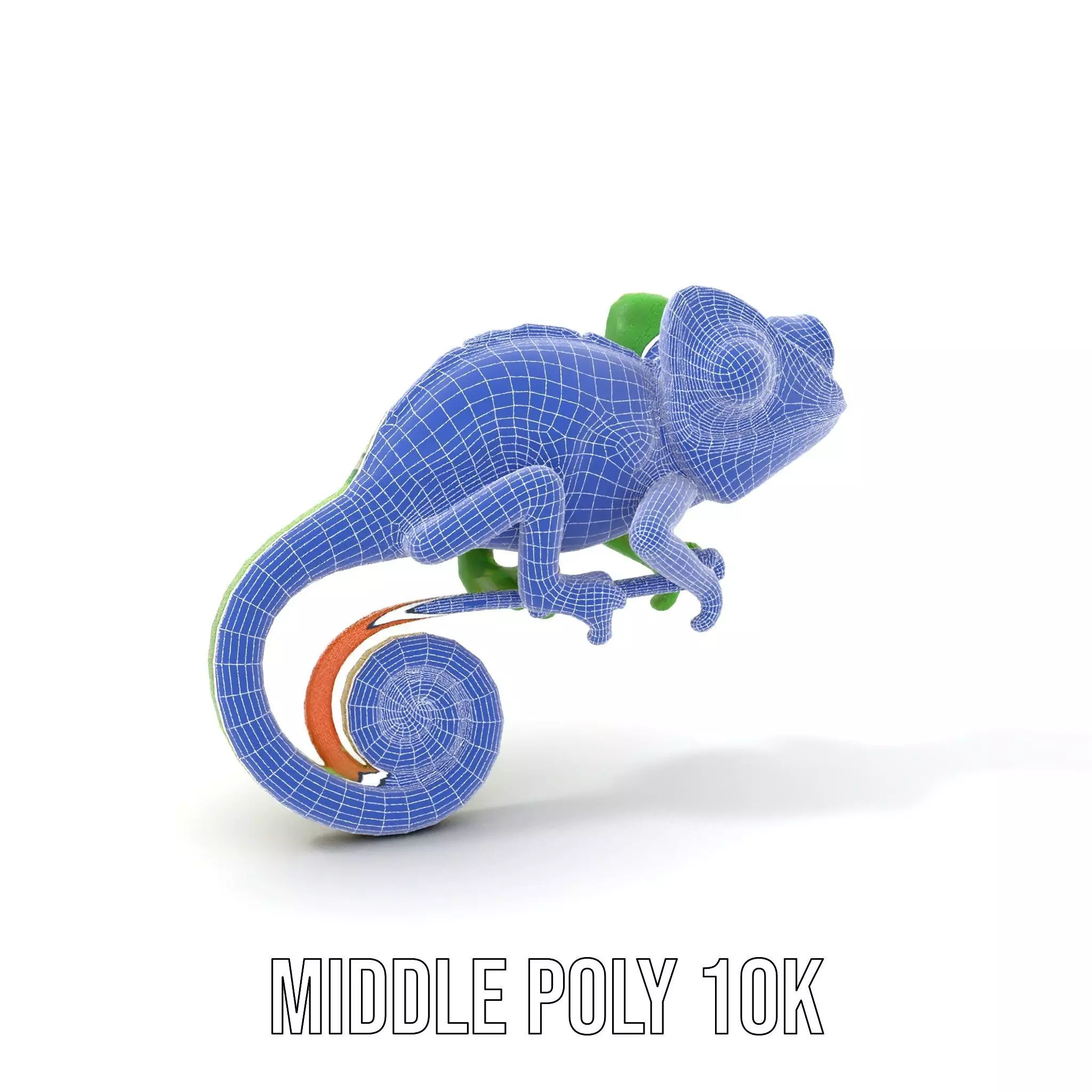 Green Chameleon Creature model pack Low-poly 3D model_24