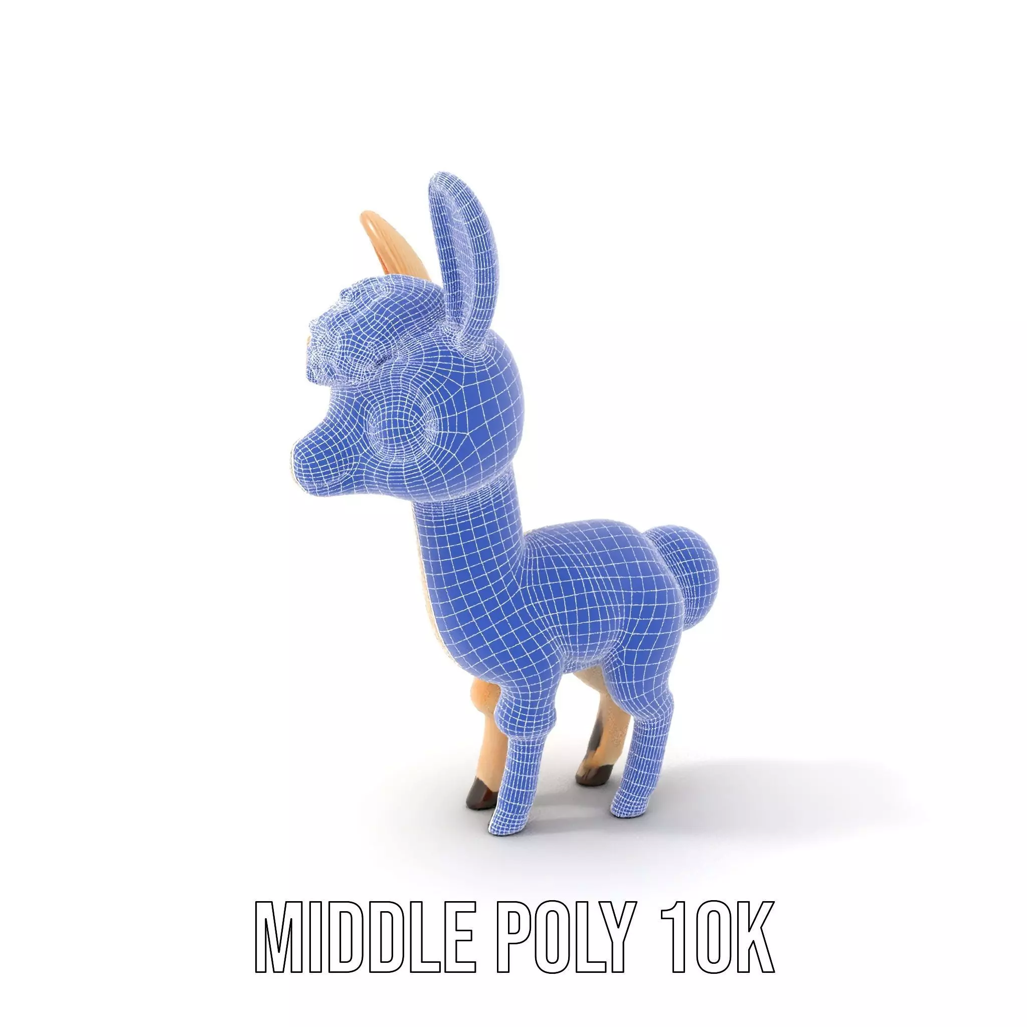 Charming Alpaca Plush model pack Low-poly 3D model_21