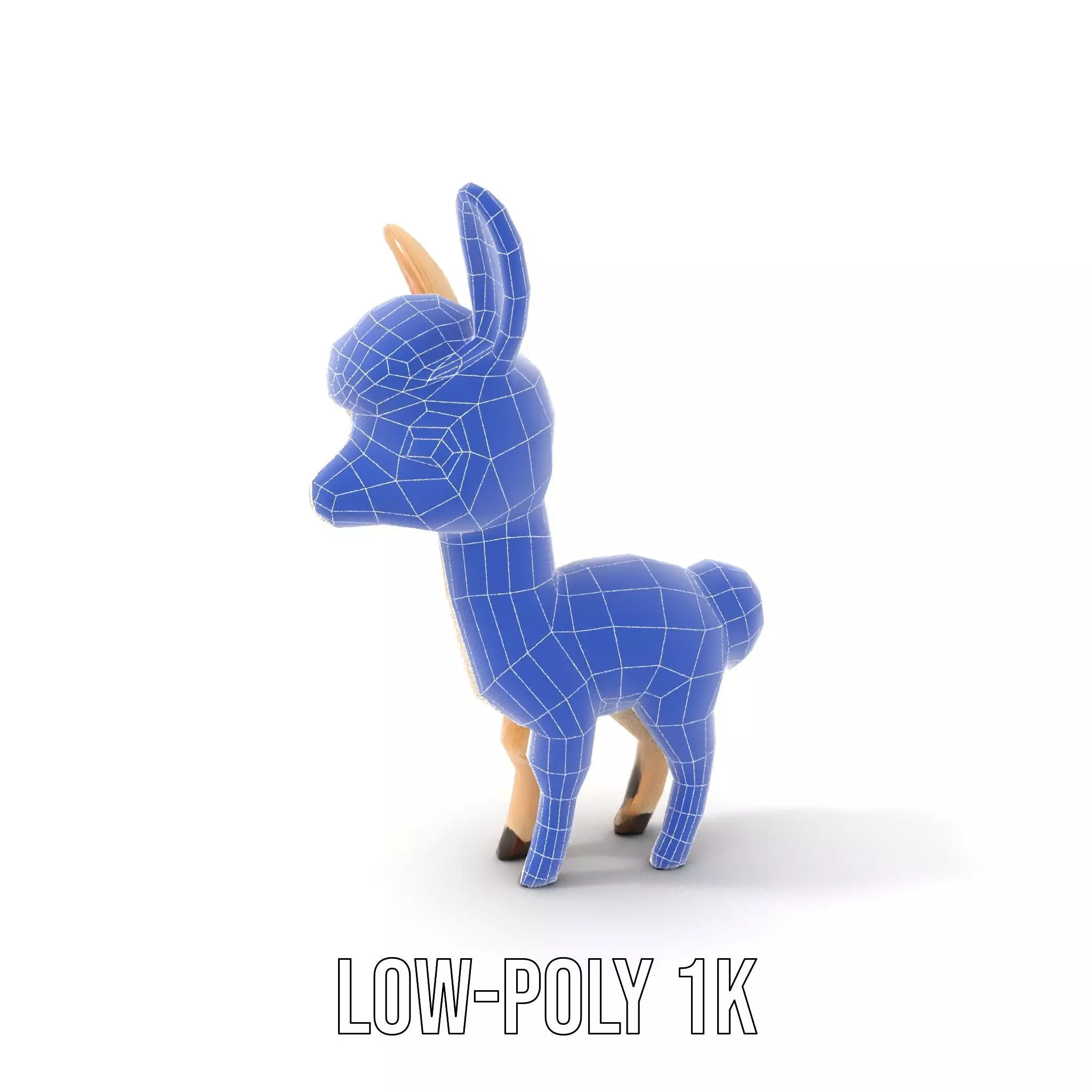 Charming Alpaca Plush model pack Low-poly 3D model_30