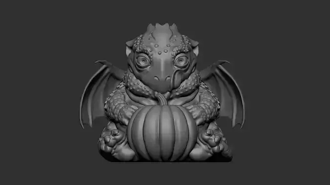 Well fed dragon Halloween 