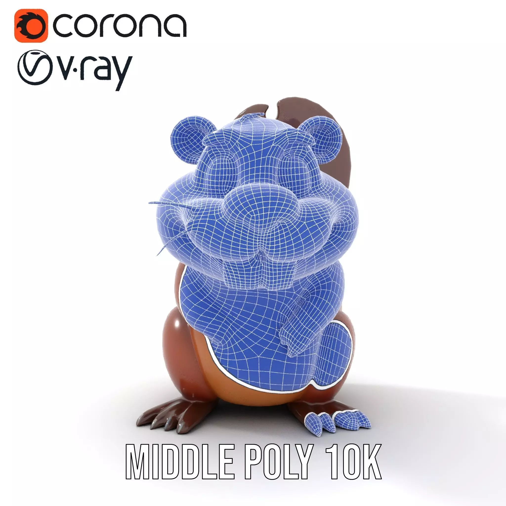 Playful Brown Beaver model pack Low-poly 3D model_29