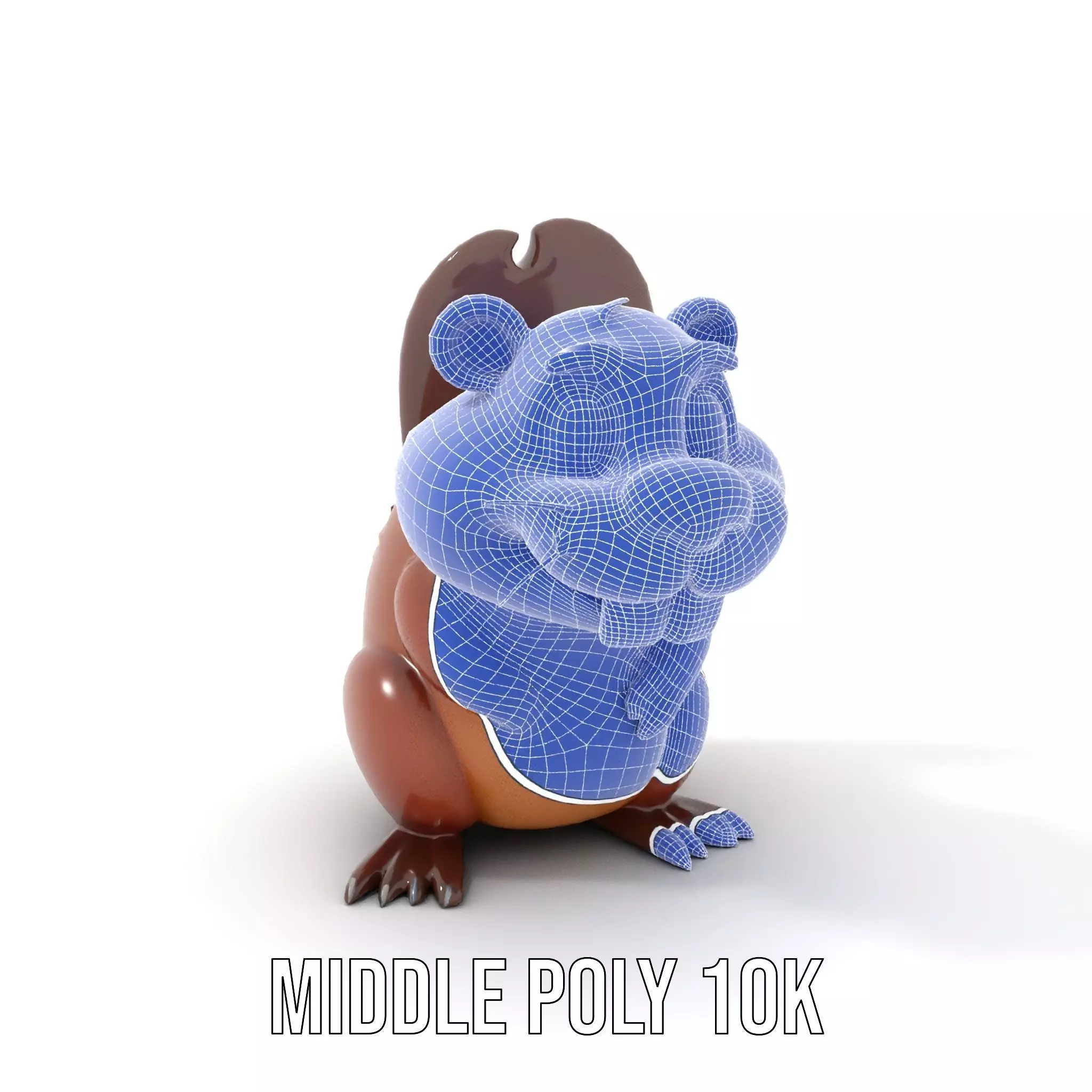 Playful Brown Beaver model pack Low-poly 3D model_18