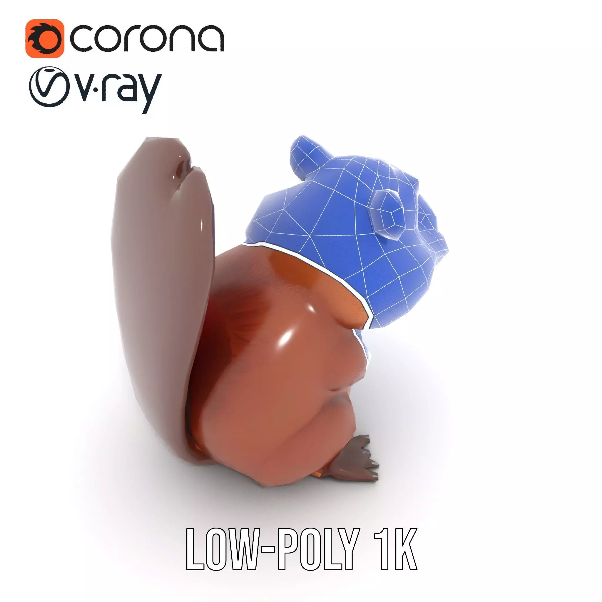 Playful Brown Beaver model pack Low-poly 3D model_19