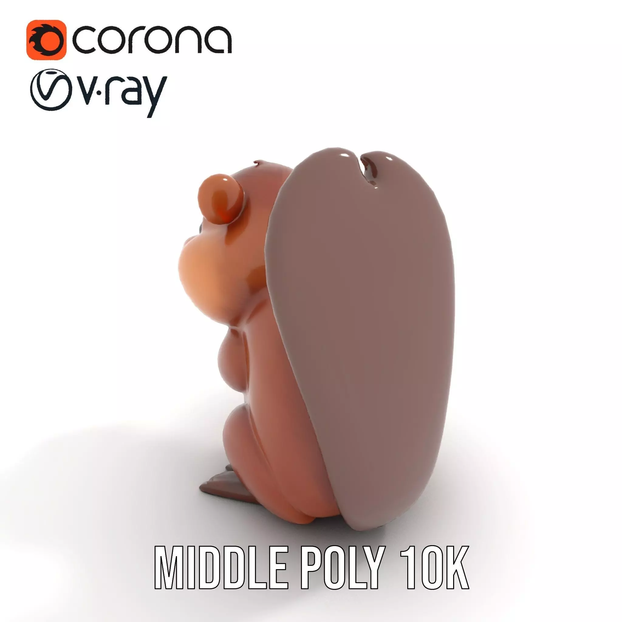 Playful Brown Beaver model pack Low-poly 3D model_11