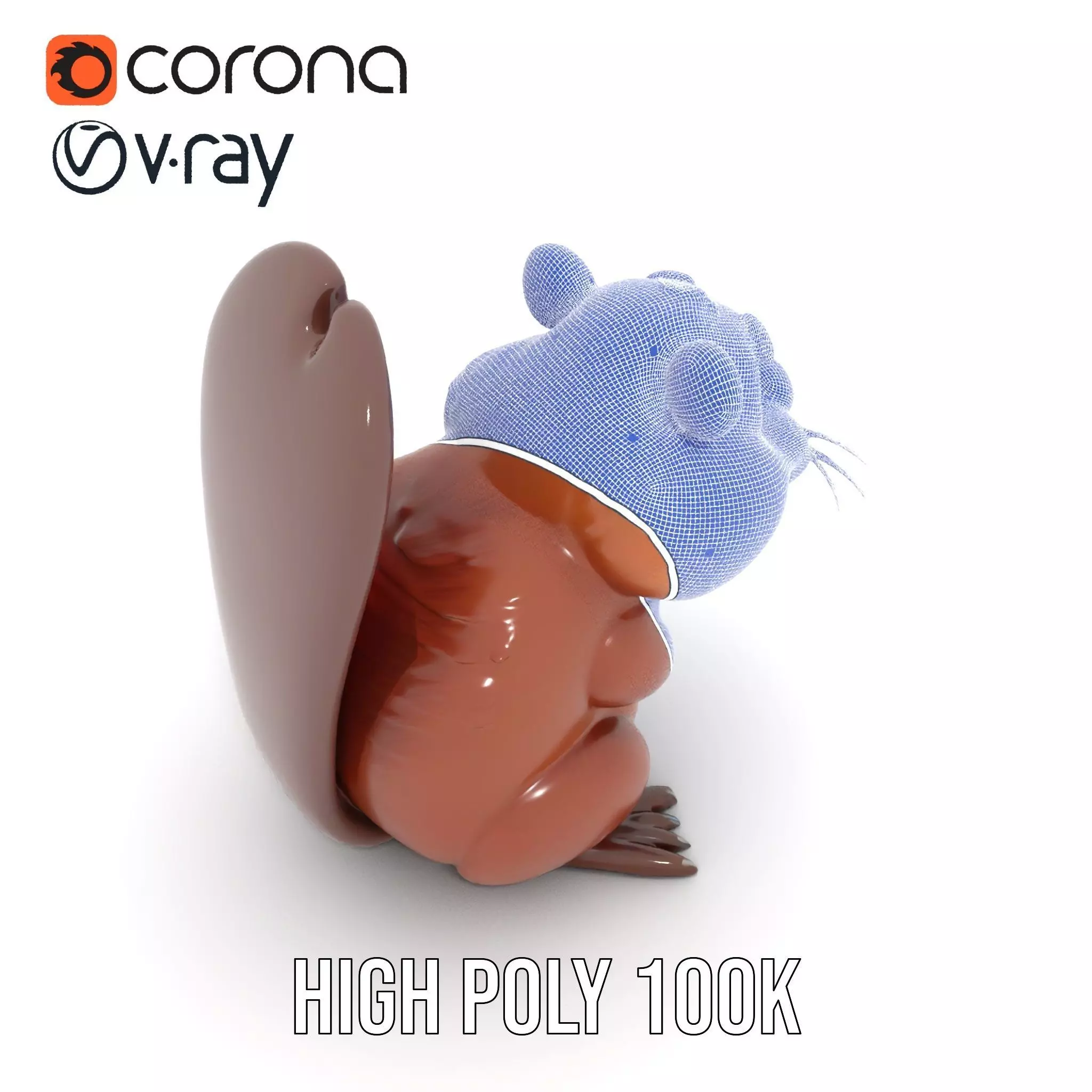 Playful Brown Beaver model pack Low-poly 3D model_34