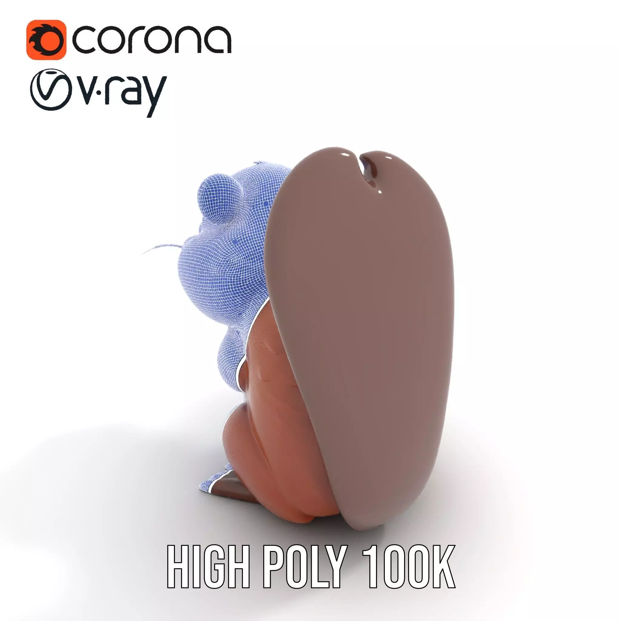 Playful Brown Beaver model pack Low-poly 3D model_32