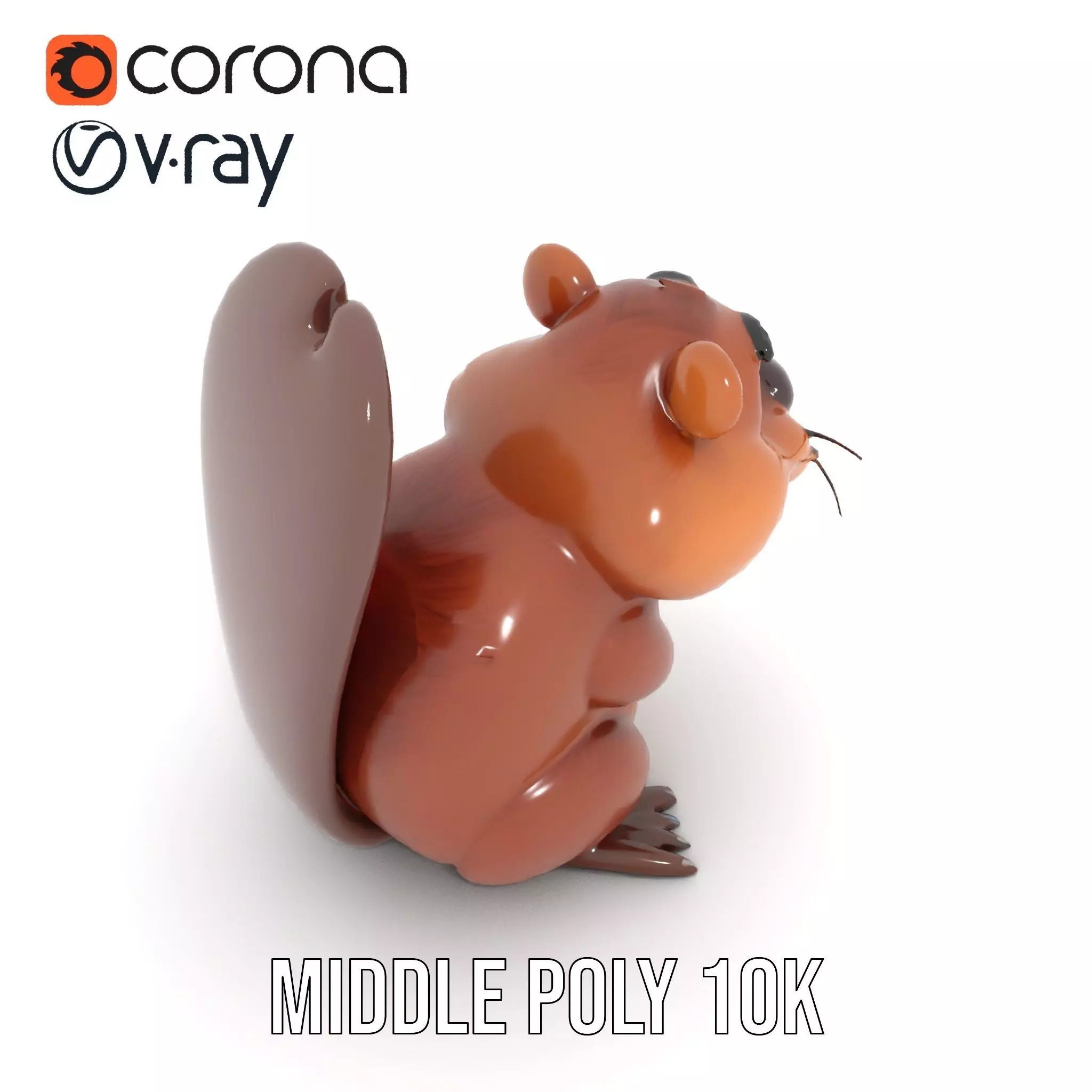 Playful Brown Beaver model pack Low-poly 3D model_13