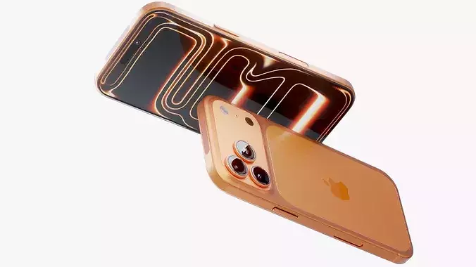iPhone 17 Pro Max Orange Cosmic