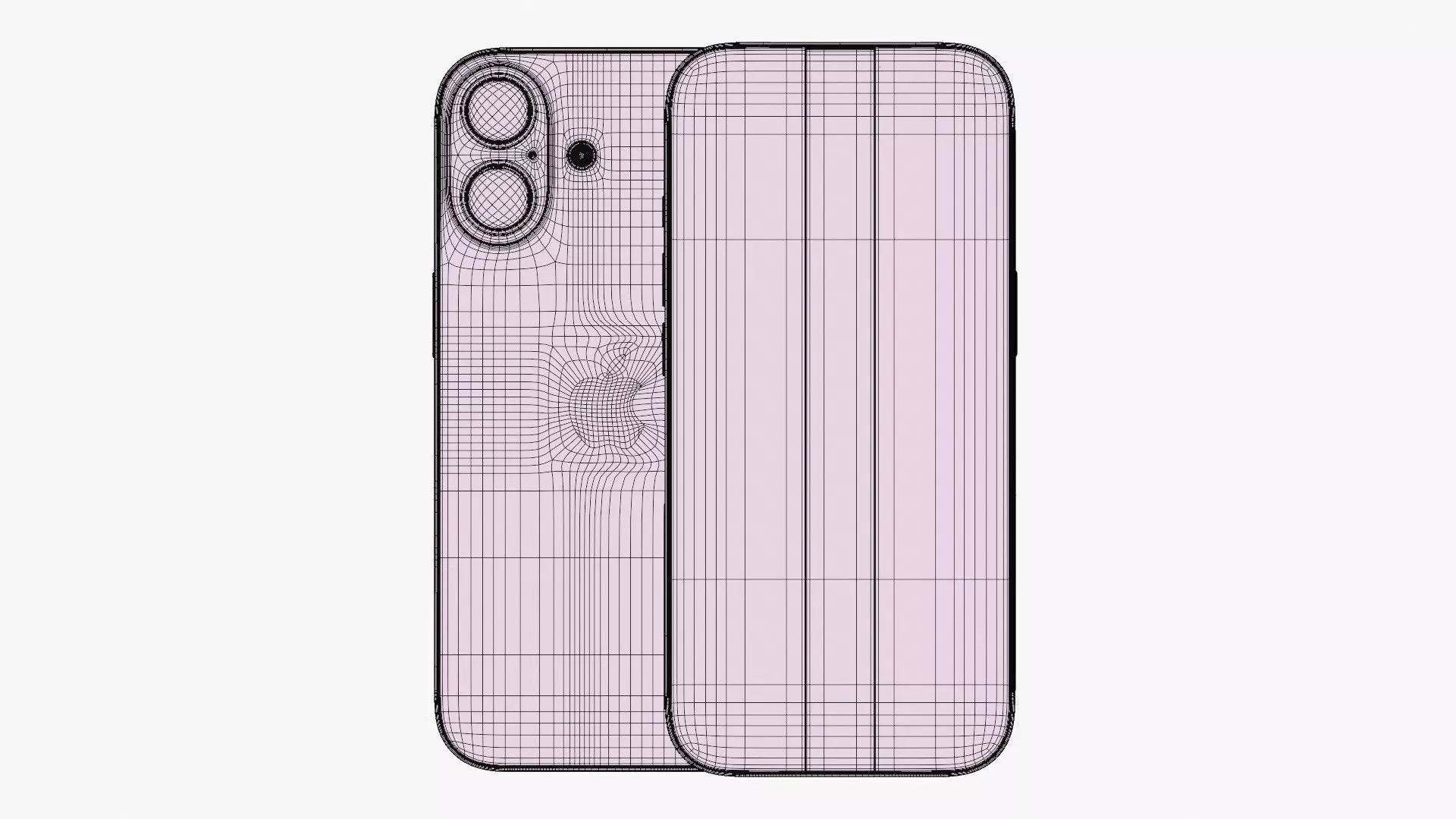 Apple iPhone 17 Lavender 3D model_12