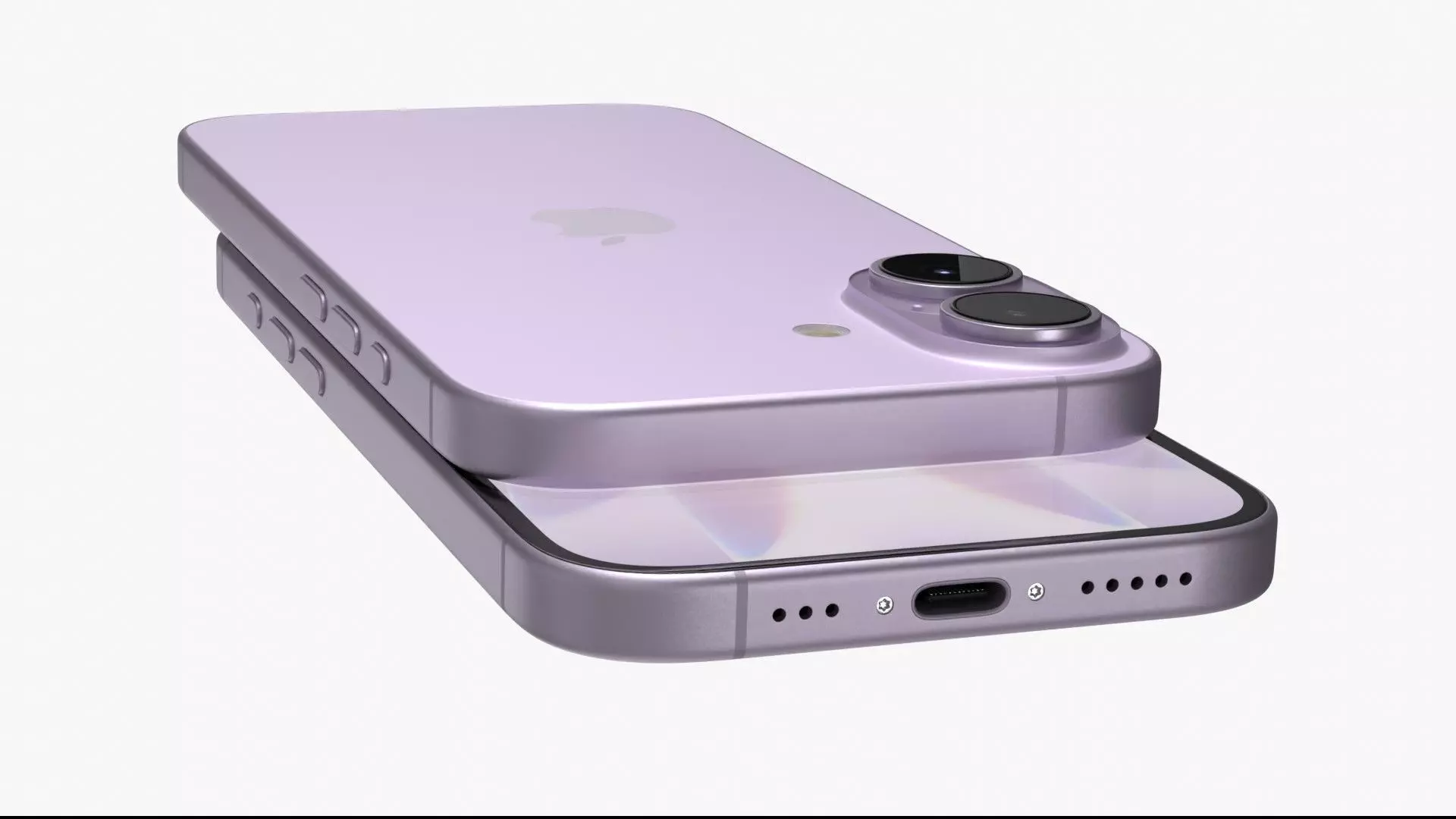 Apple iPhone 17 Lavender 3D model_8
