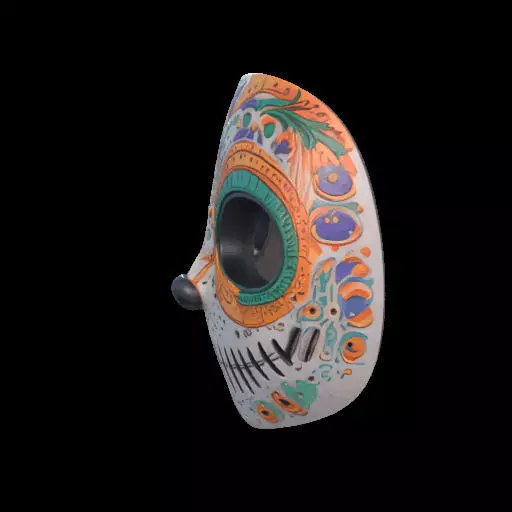 Colorful Anime-Style Mask 3D print model_17