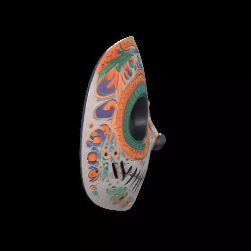 Colorful Anime-Style Mask 3D print model_29