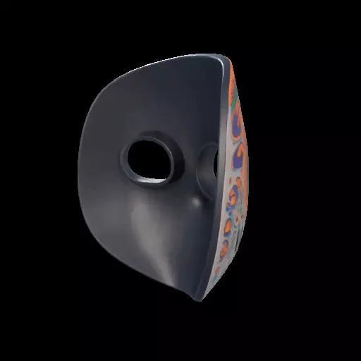 Colorful Anime-Style Mask 3D print model_4